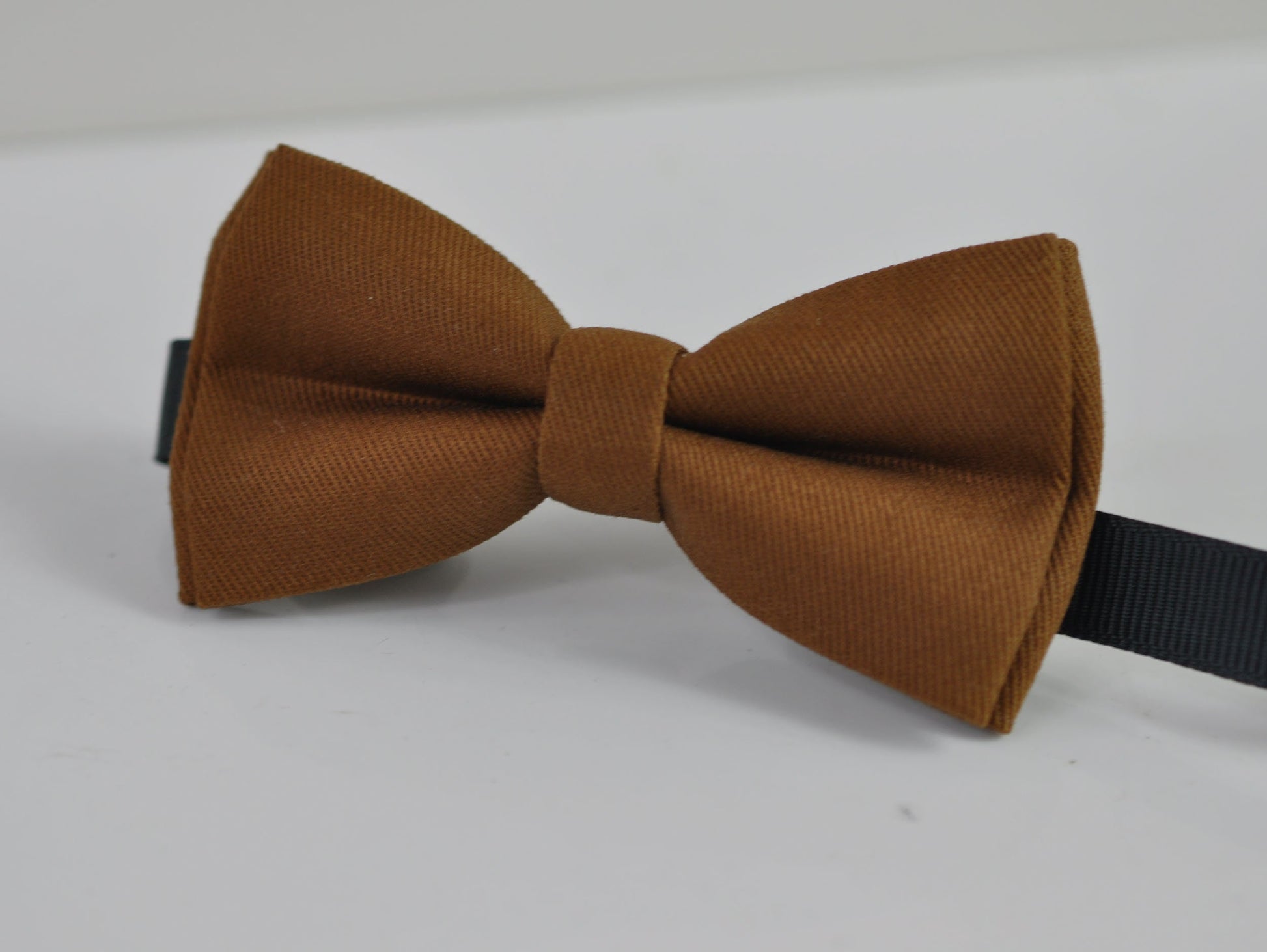 Toffee Brown Cotton Pretied Handmade Bow tie Bowtie for Kids Boy Toddler fits 1-6 Years Old