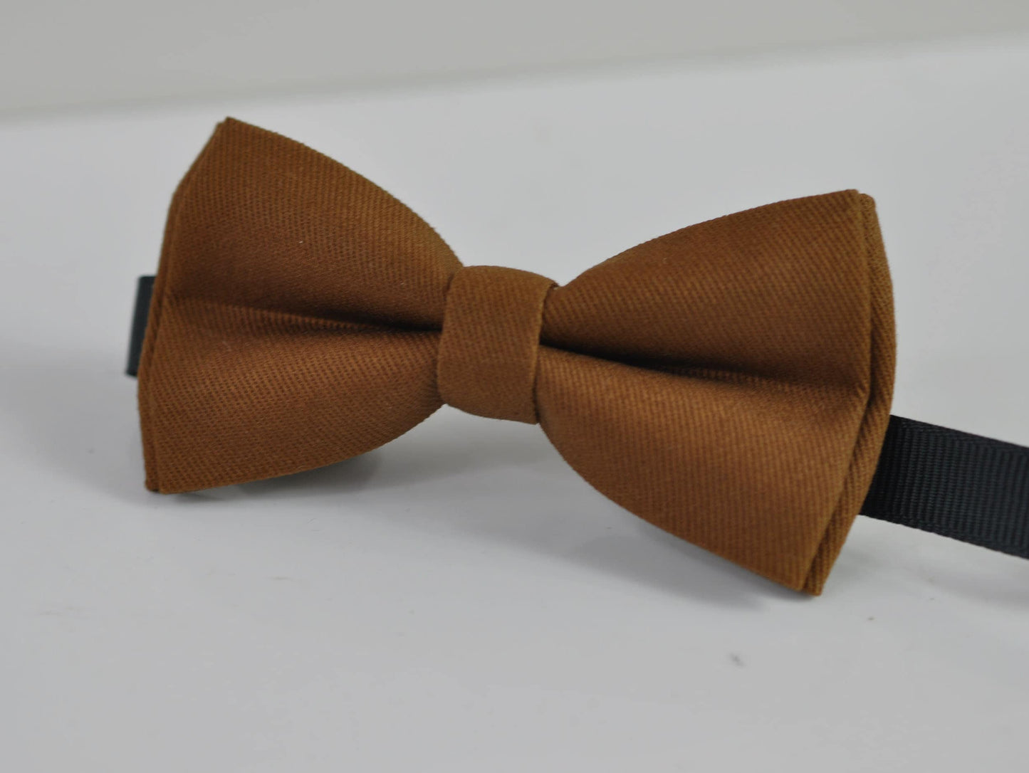 Toffee Brown Cotton Bow tie + Navy Blue Elastic Suspenders Braces for Baby infant Toddler/ Kids Boy / Youth Teenage / Men Adult