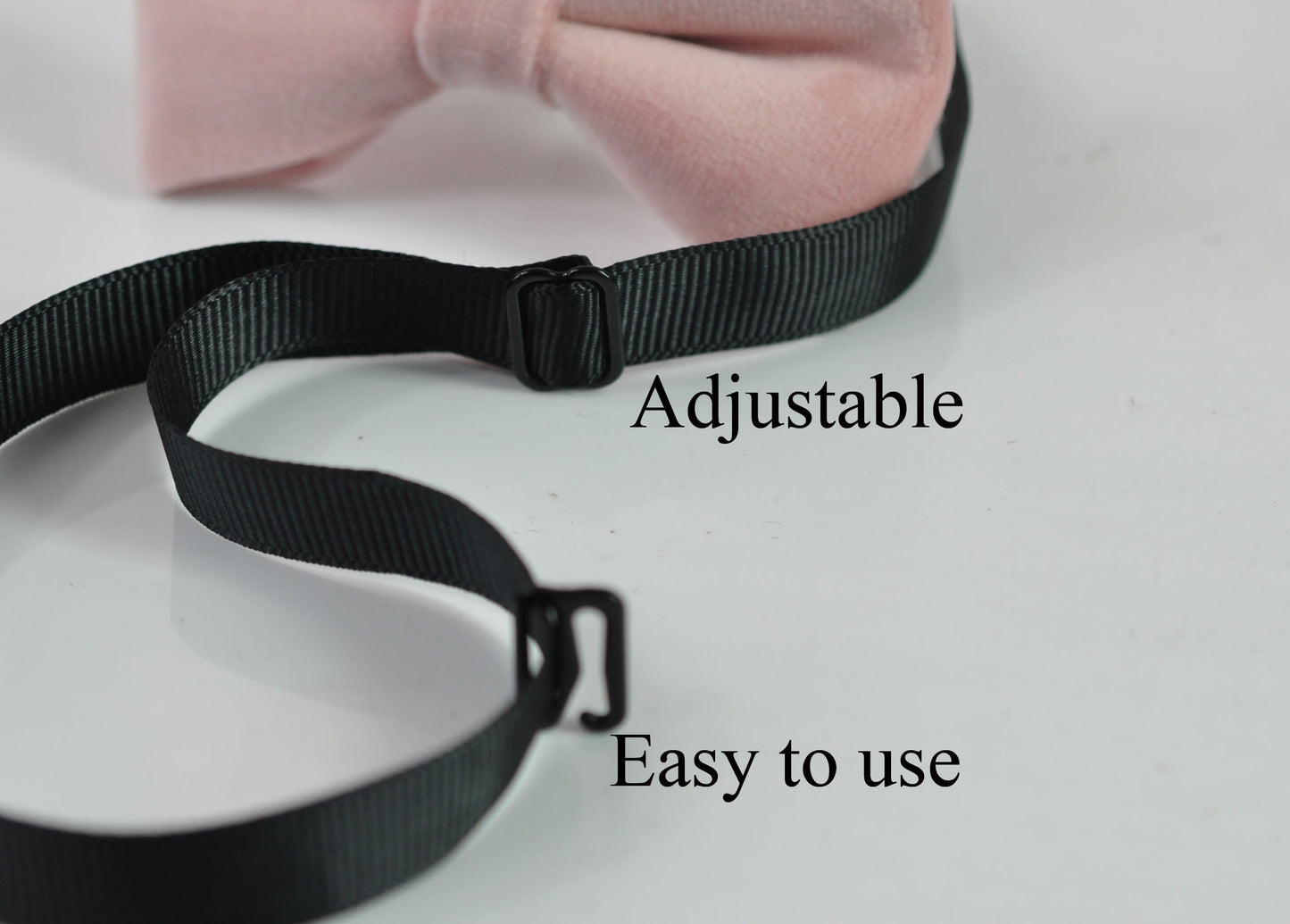 Blush Dusty Pink Velvet Bow tie + Navy Blue Elastic Suspenders Braces for Men Adult / Youth Teenage / Boy Kids / Baby Infant Todler