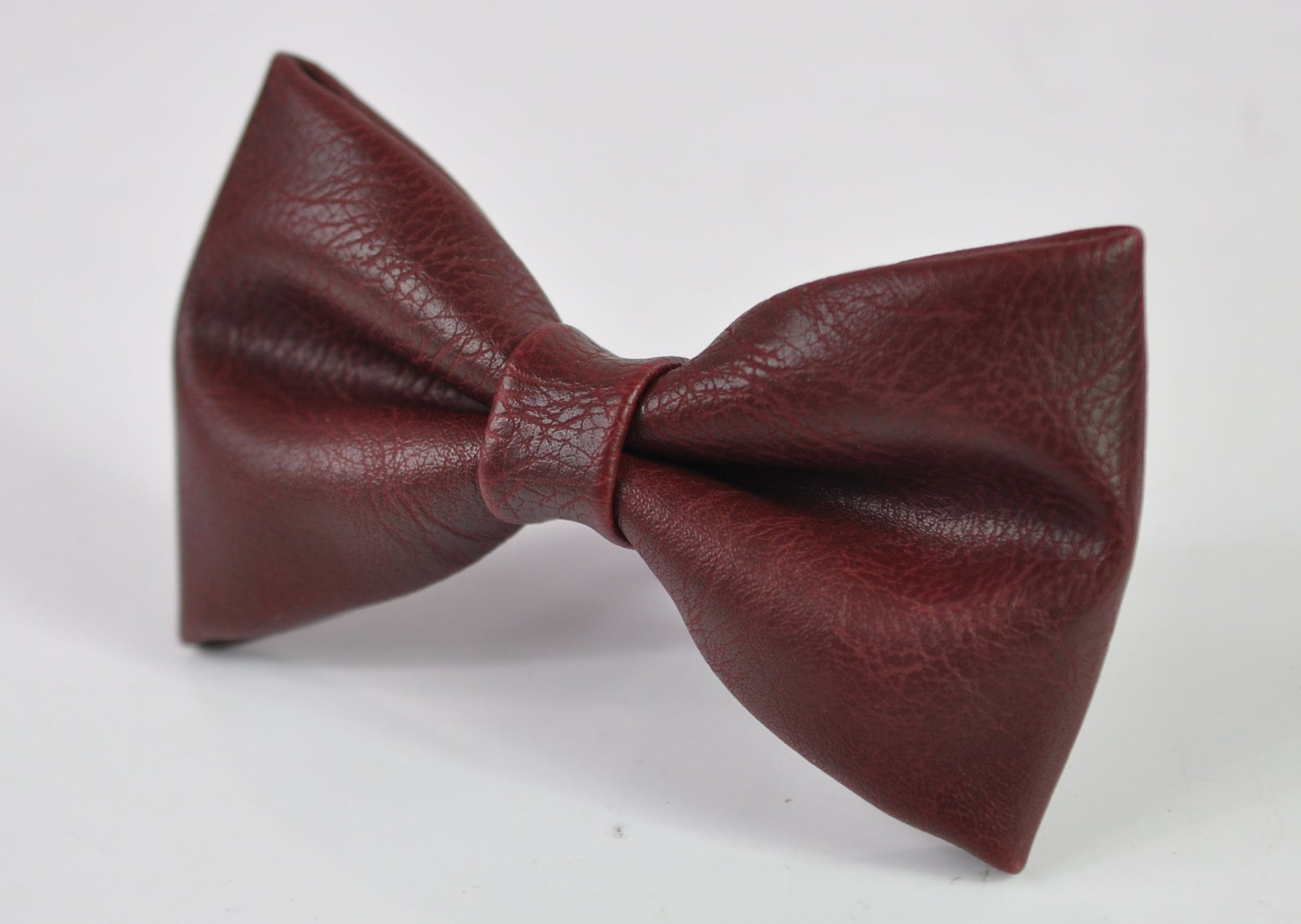 Burgundy Red Dark Red Faux Leather Bow tie + Wine Red Elastic Suspenders Braces Baby infant Toddler / Boy Kids / Youth Teenage / Adult Men