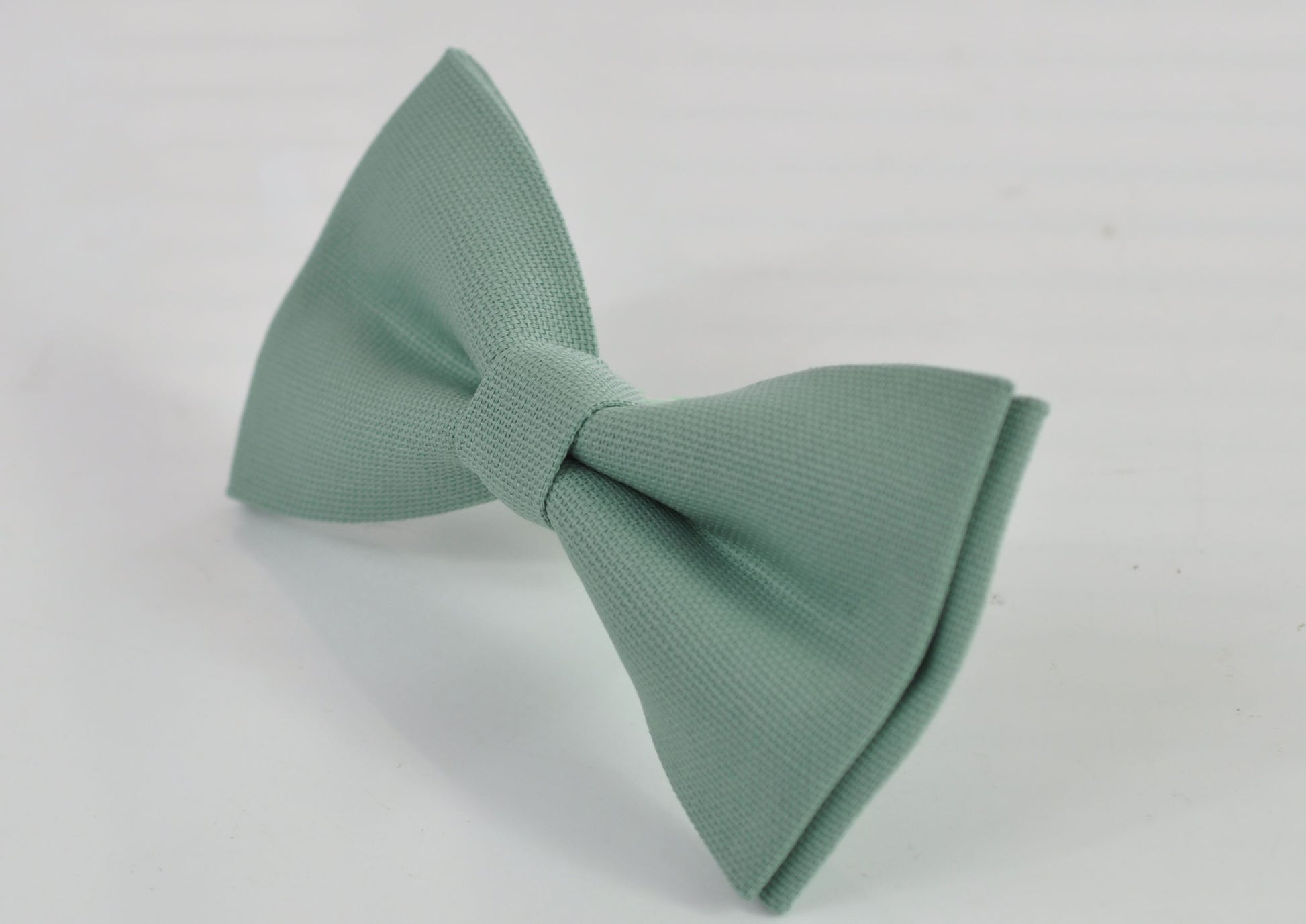 Sage Green Cotton Bow tie + Khaki Begie Elastic Suspenders Braces for Men Adult / Youth Teenage / Boy Kids / Baby Infant Toddler