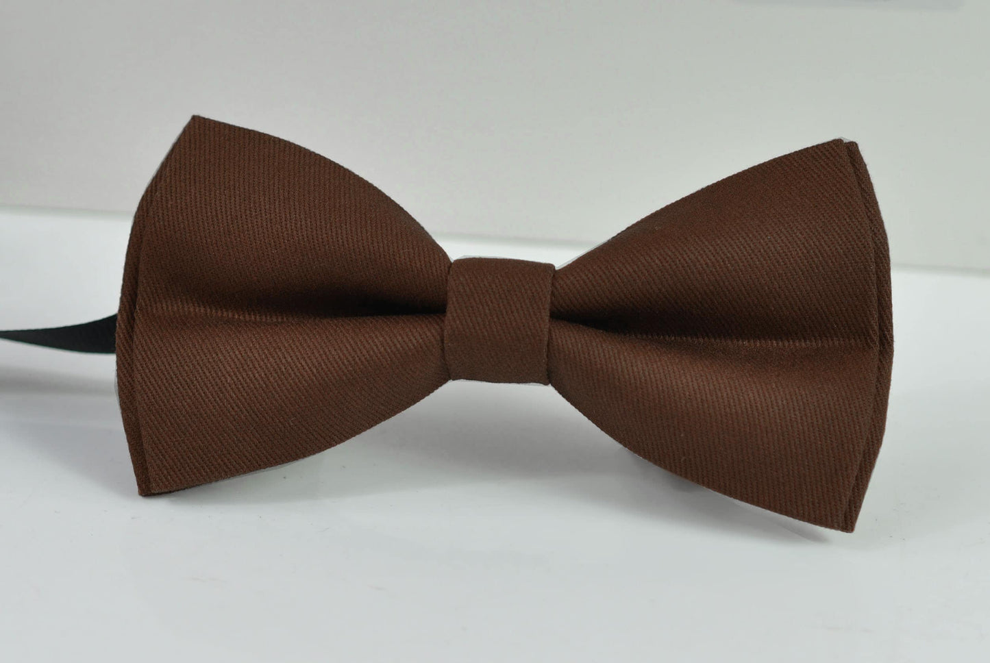 MEN Adult Toffee Brown Cotton Pre tied Bow tie Bowtie for Wedding Party Prom