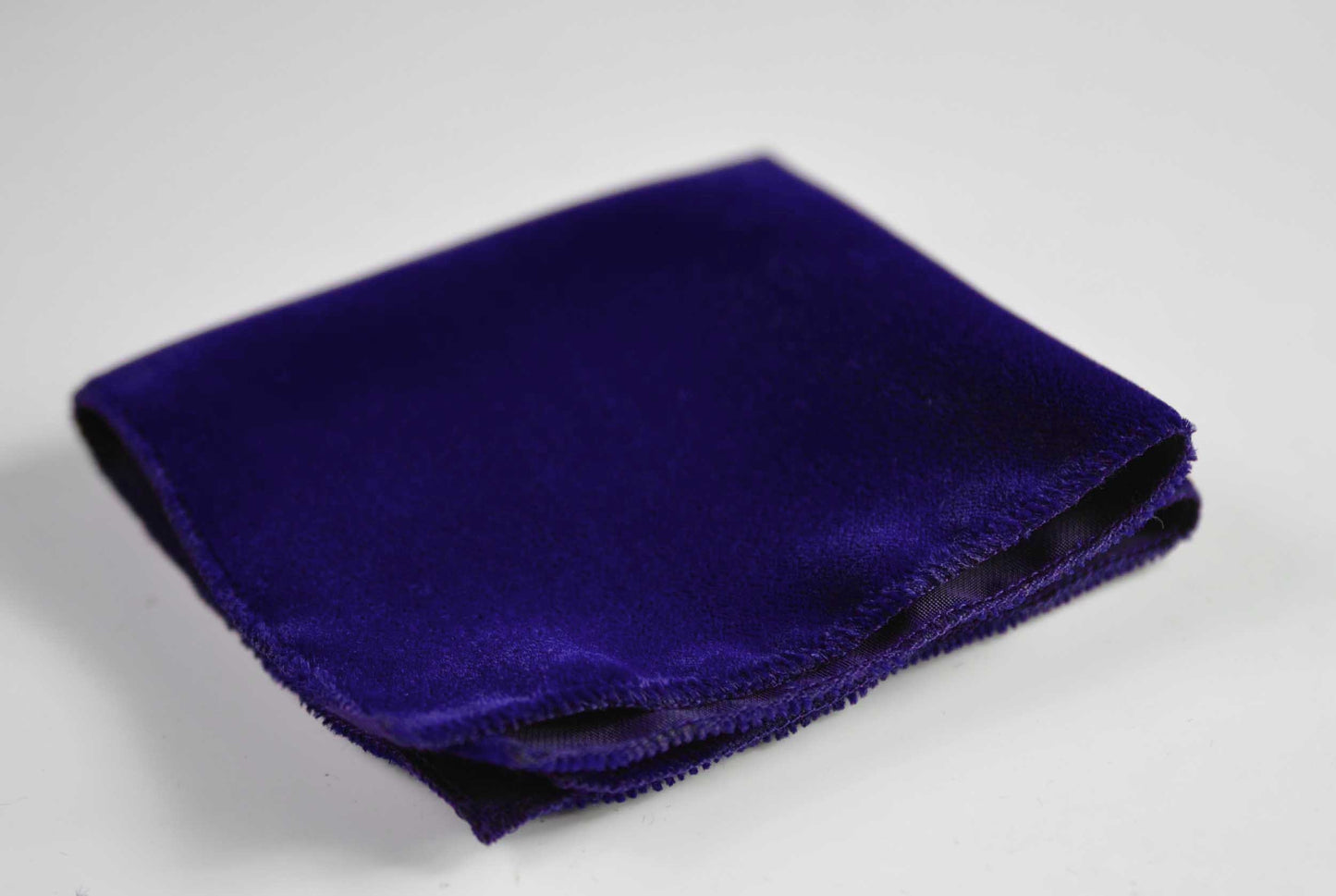 Violet Purple Blue Double Velvet Pocket Square Hanky Handkerchief Wedding for Men / Youth / Boys Kids / Baby Infant Toddler