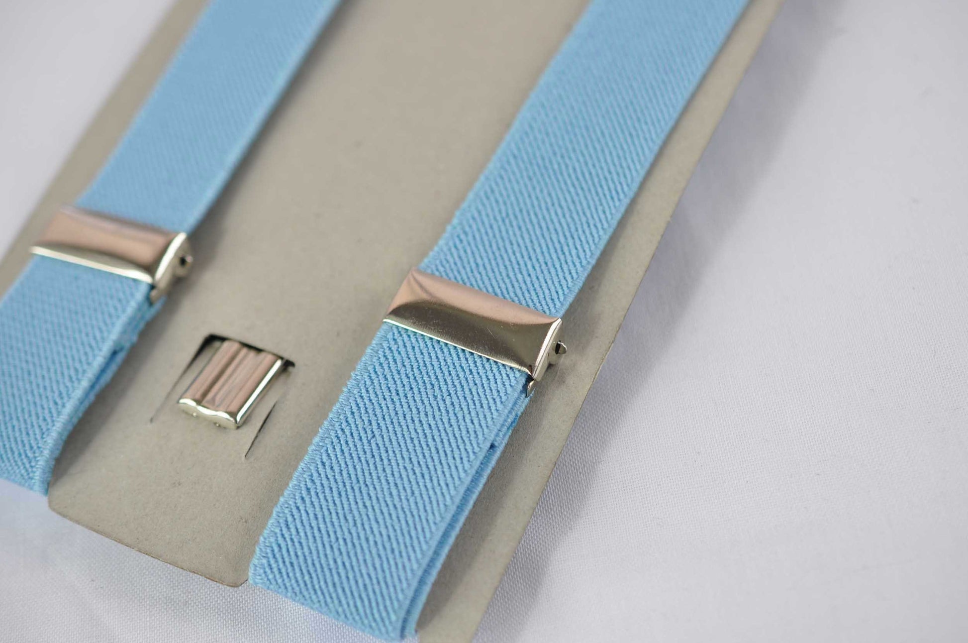 Sage Green Cotton Gold Faux Leather Bow Tie + Light Blue Elastic Suspenders Braces for Men / Youth Teenage / Boy Kids / Baby Infant Toddler