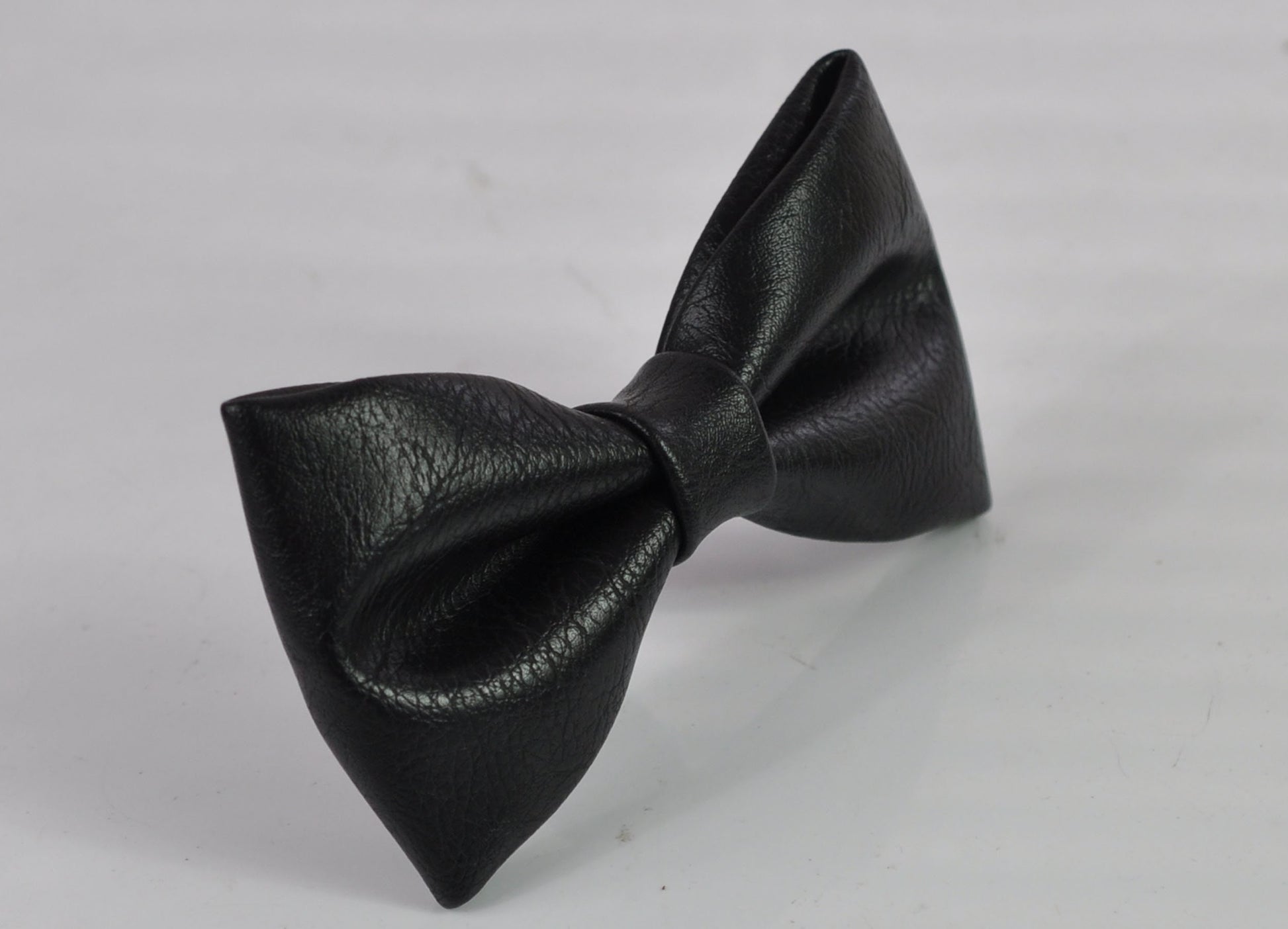 Black Faux Leather Bow tie Bowtie + Matched Elastic Suspenders Braces for Baby infant Toddler / Boy Kids / Youth Teenage / Adult Men