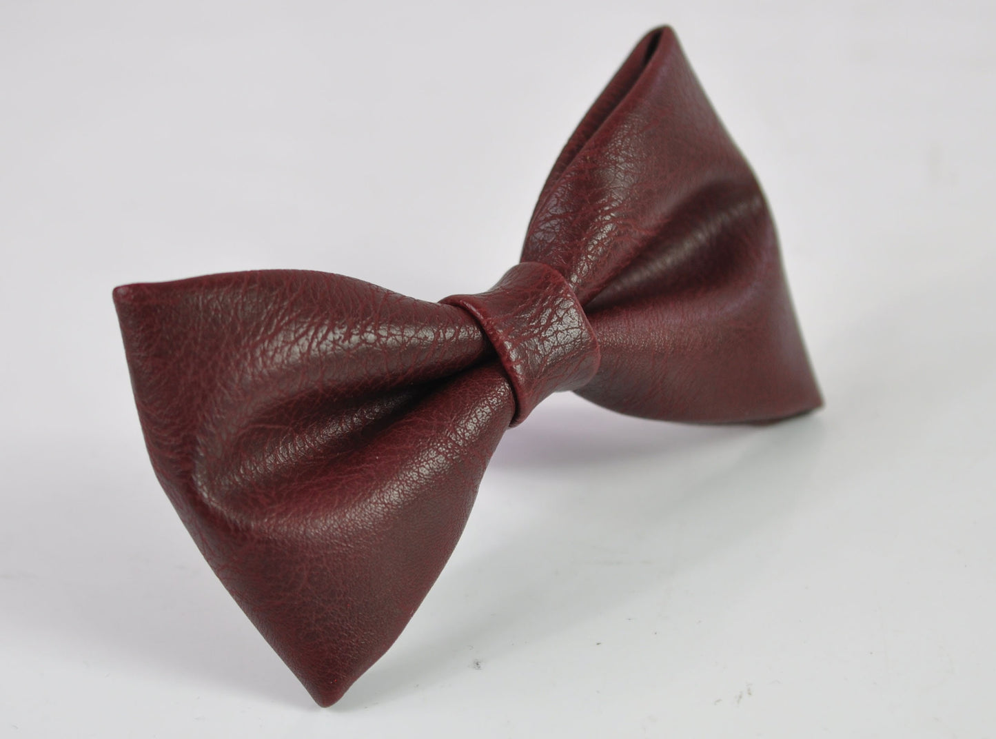 Burgundy Red Dark Red Faux Leather Bow tie + Wine Red Elastic Suspenders Braces Baby infant Toddler / Boy Kids / Youth Teenage / Adult Men