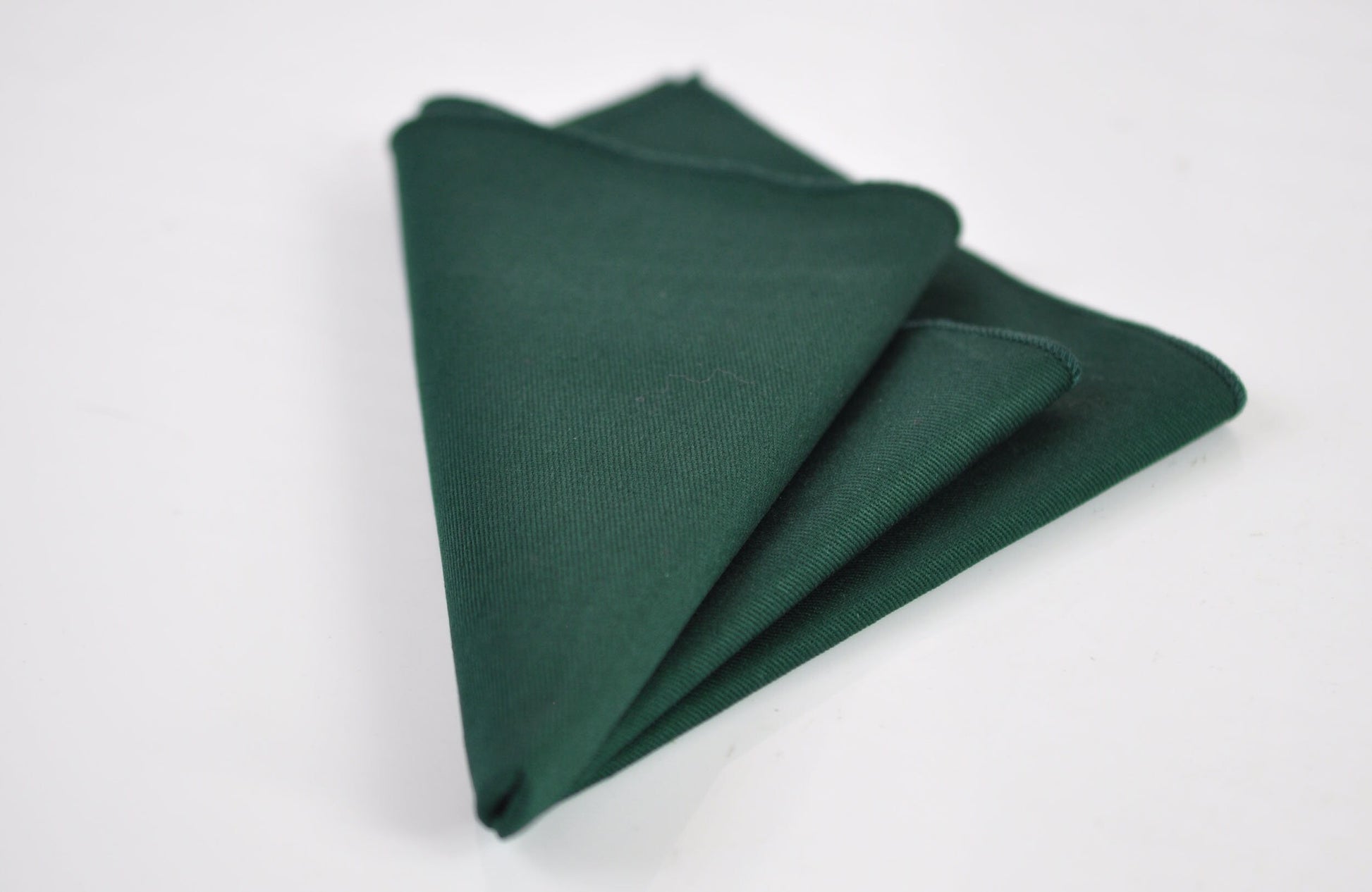 Dark Emerald Green COTTON Bow tie Bowtie + matched pocket Square Hanky Handkerchief Wedding for Men / Youth / Boys Kids / Baby Infant