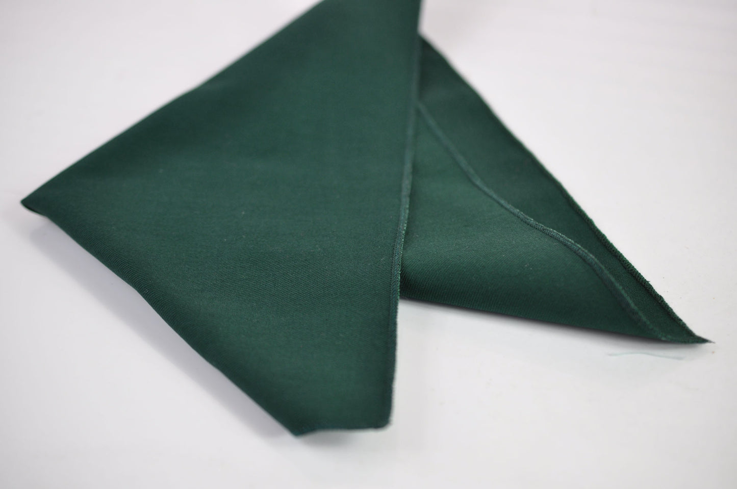 Dark Emerald Green COTTON Bow tie Bowtie + matched pocket Square Hanky Handkerchief Wedding for Men / Youth / Boys Kids / Baby Infant