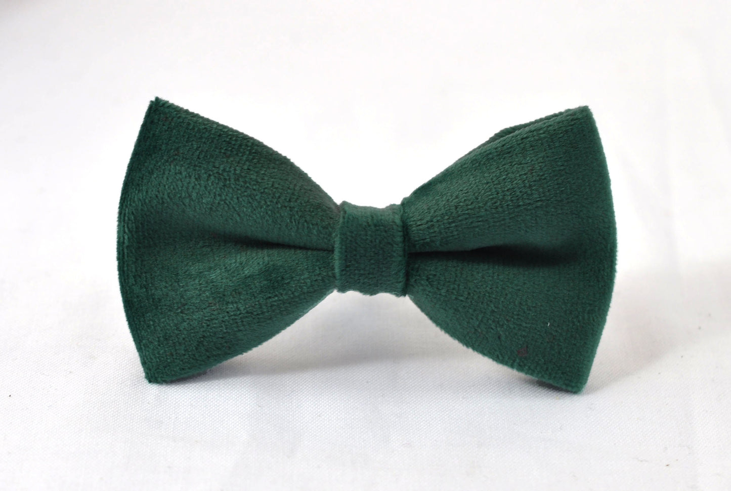 Emerald Green Dark Green Velvet Bow tie Bowtie + Pocket Square Hanky Handkerchief for Men / Youth Teenage / Boy Kids / Infant Toddler Baby