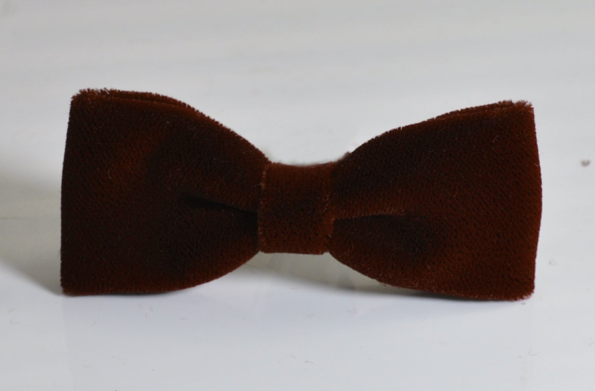 Dark Brown Coffee Velvet Pre tied SKINNY NARROW Bow Tie Bowtie for Men Adult / Youth Teenage / Boy Kids / Baby Infant Toddler Wedding