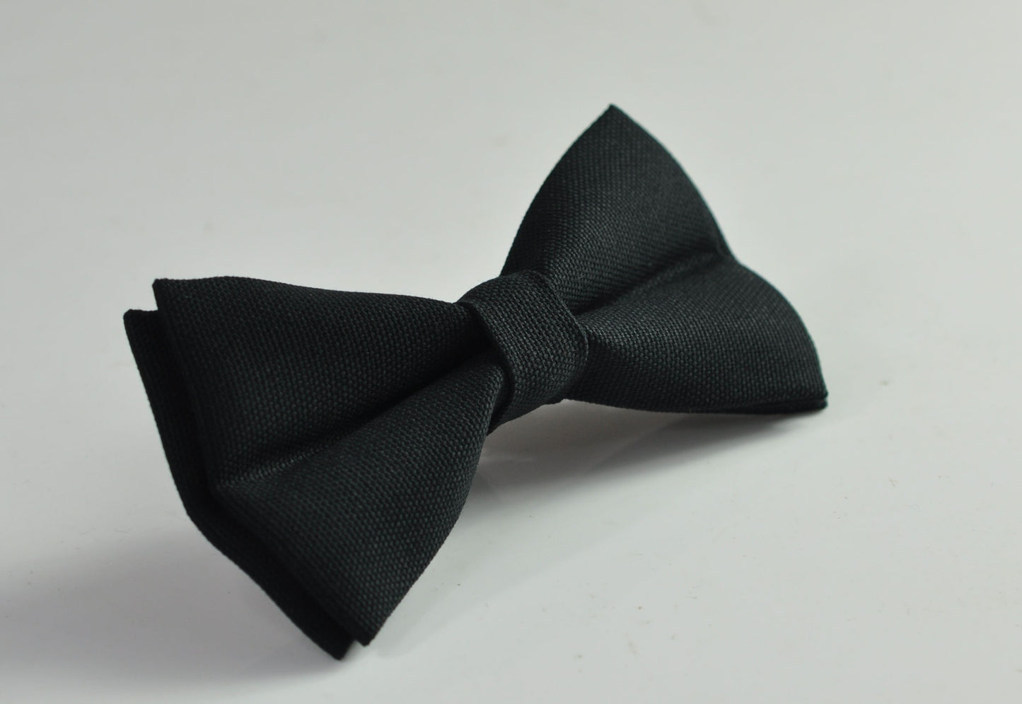 Black Pretied Cotton Bow Tie Bowtie For Men Adult / Youth Teenage / Boy Kids / Infant Toddler Baby