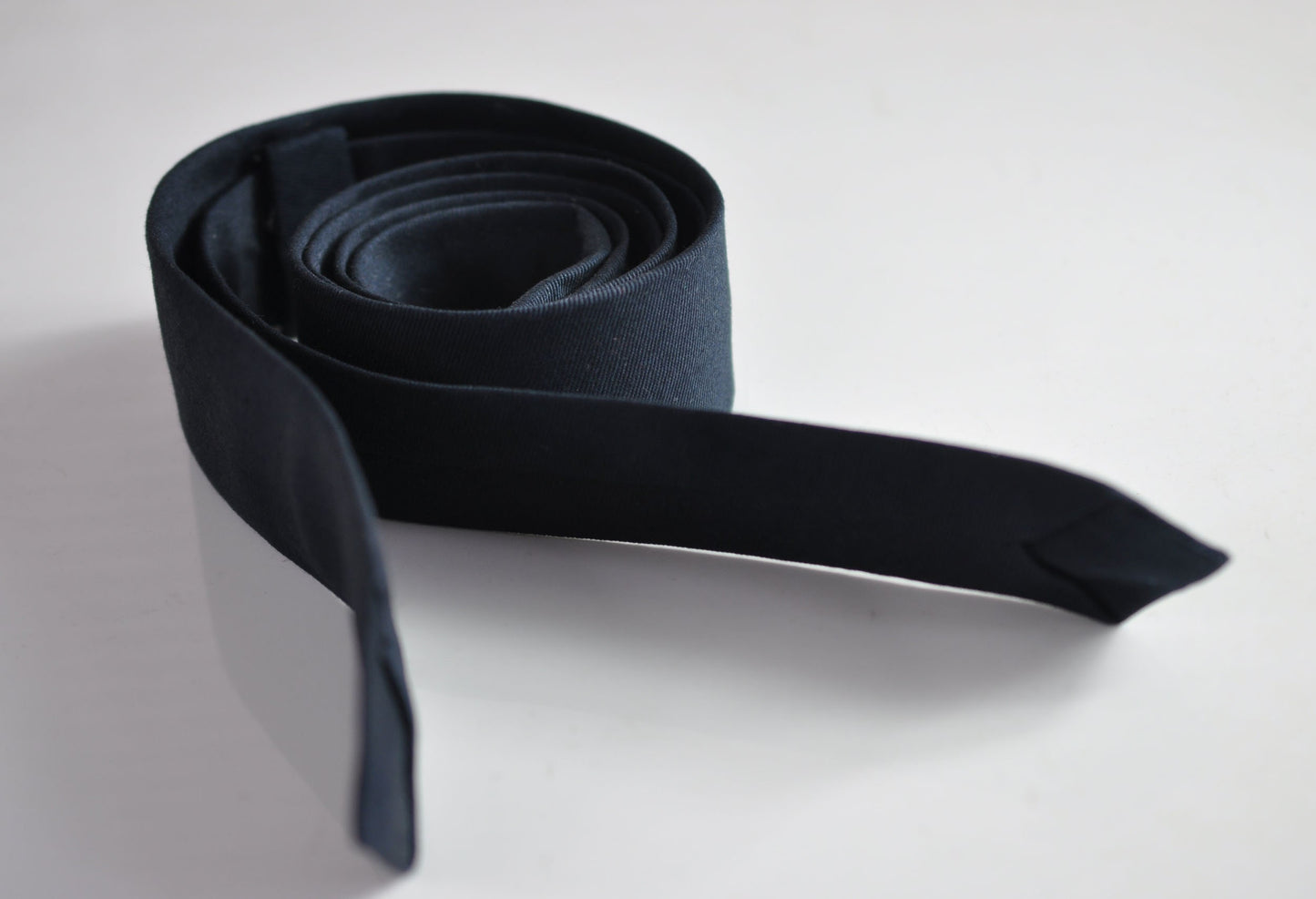 Men Women Unisex Dark Navy Blue Skinny 100% Cotton Necktie Neck Tie for Wedding Party Prom