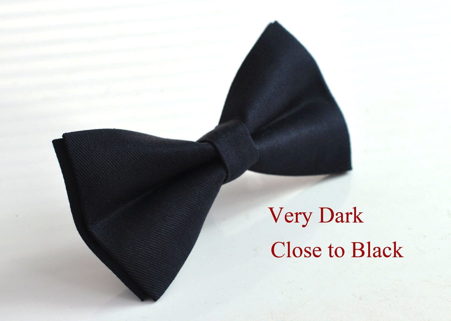 Men Women Unisex Dark Navy Blue Cotton Bow tie Bowtie Neck tie Necktie