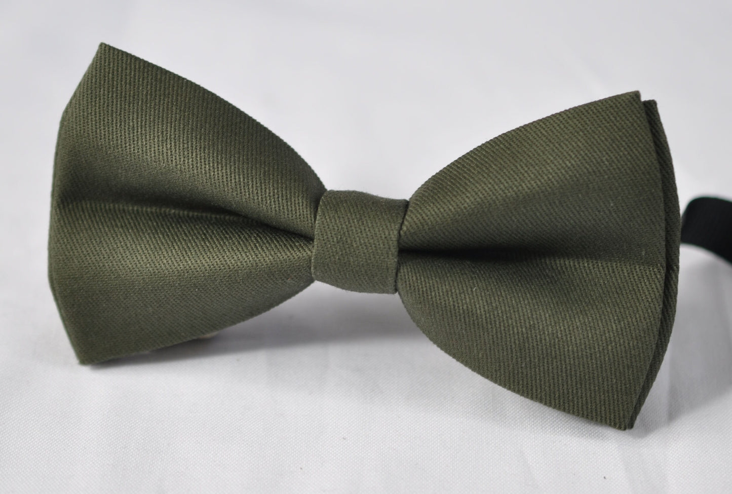 Olive Green Army Green COTTON Bow tie Bowtie + matched pocket Square Hanky Handkerchief Wedding for Men / Youth / Boys Kids / Baby Infant