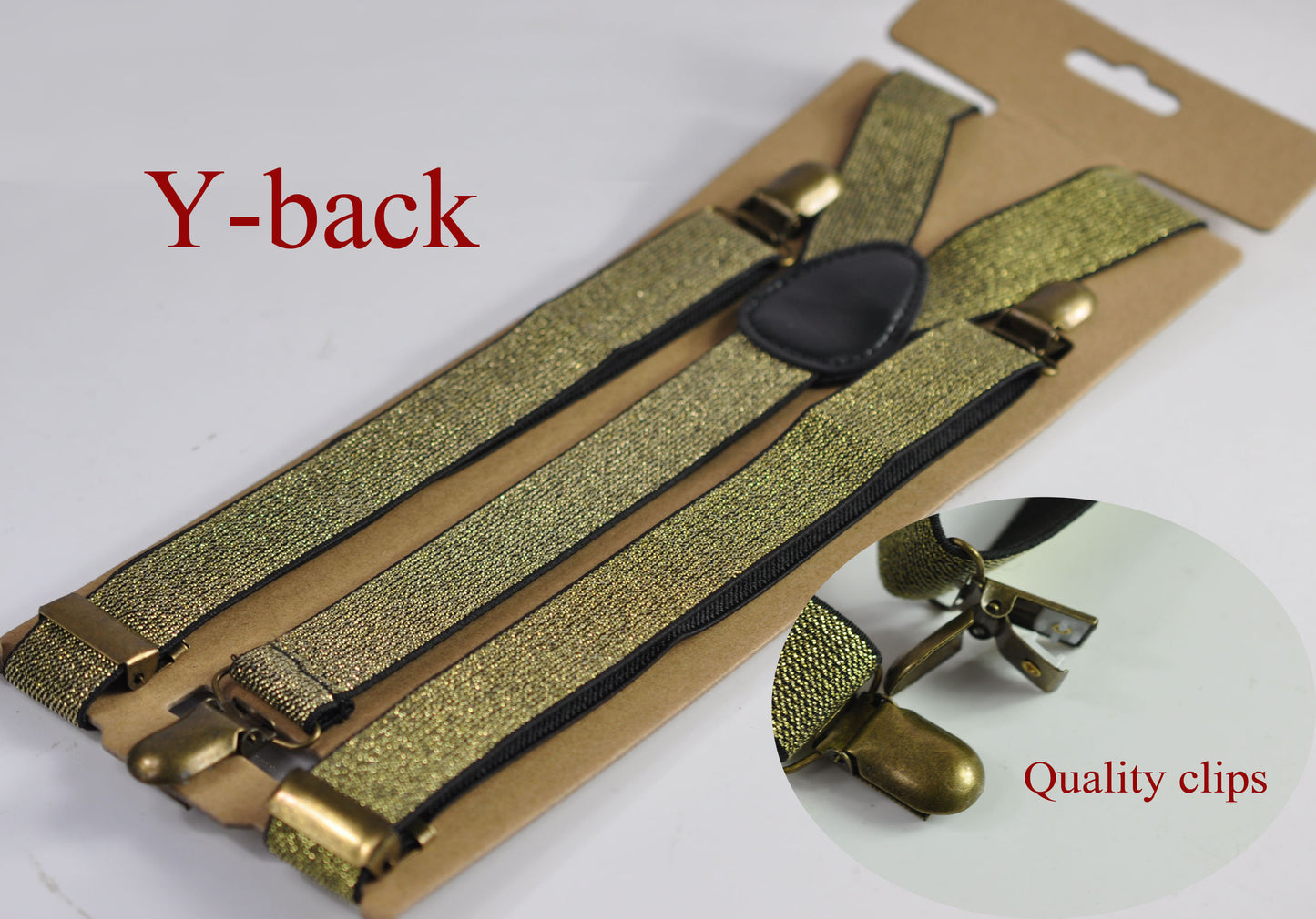 Xmas Christmas Elk Deer Red Cotton Bow tie + Gold Shining Elastic Suspenders Braces for Men / Youth Teenage/ Boys Kids / Baby Infant Toddler