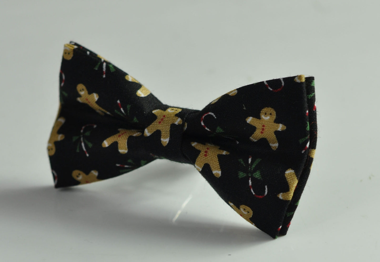 Gingerbread Man Christmas Xmas Cotton Bow tie + Black Elastic Suspenders for Baby infant Toddler / Kids Boy / Youth Teenage / Men Adult