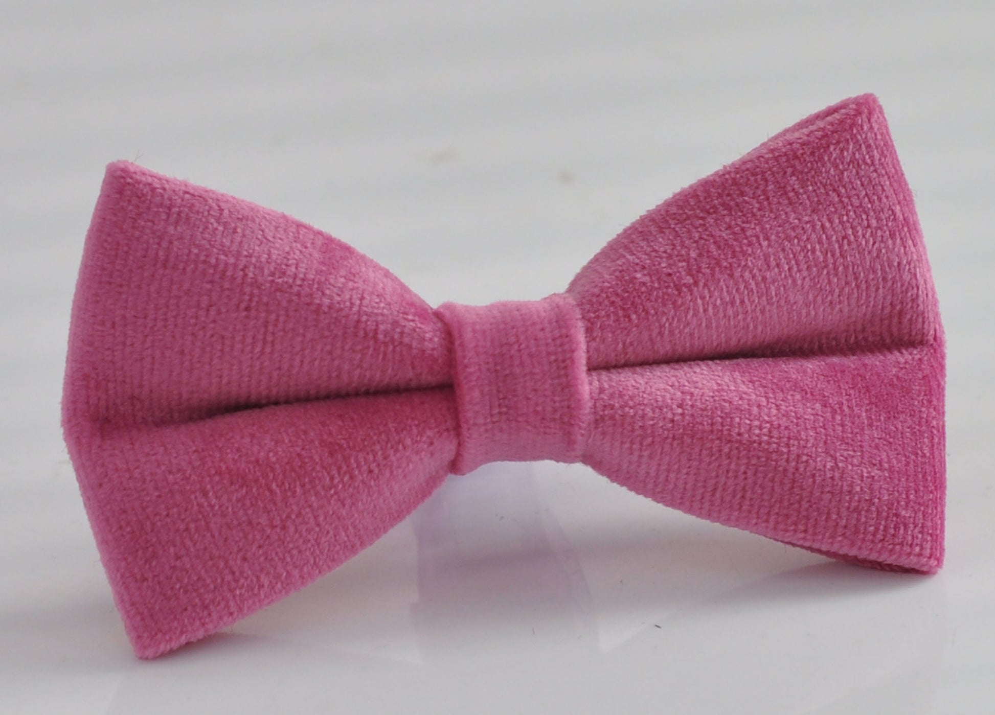 Candy Pink Rose PInk Hot Pink Velvet Pre tied Bow tie Bowtie for Men Adult / Youth Teenage / Boy Kids / Baby Infant Toddler