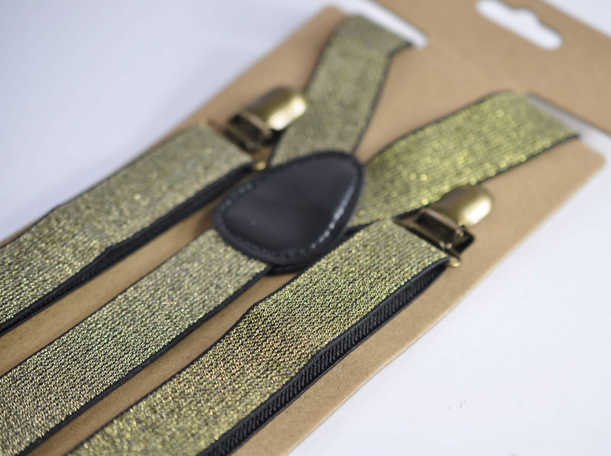 Xmas Christmas Elk Deer Green Gold Bow tie + Gold shining Elastic Suspenders Braces for Men / Youth Teenage/ Boys Kids / Baby Infant Toddler
