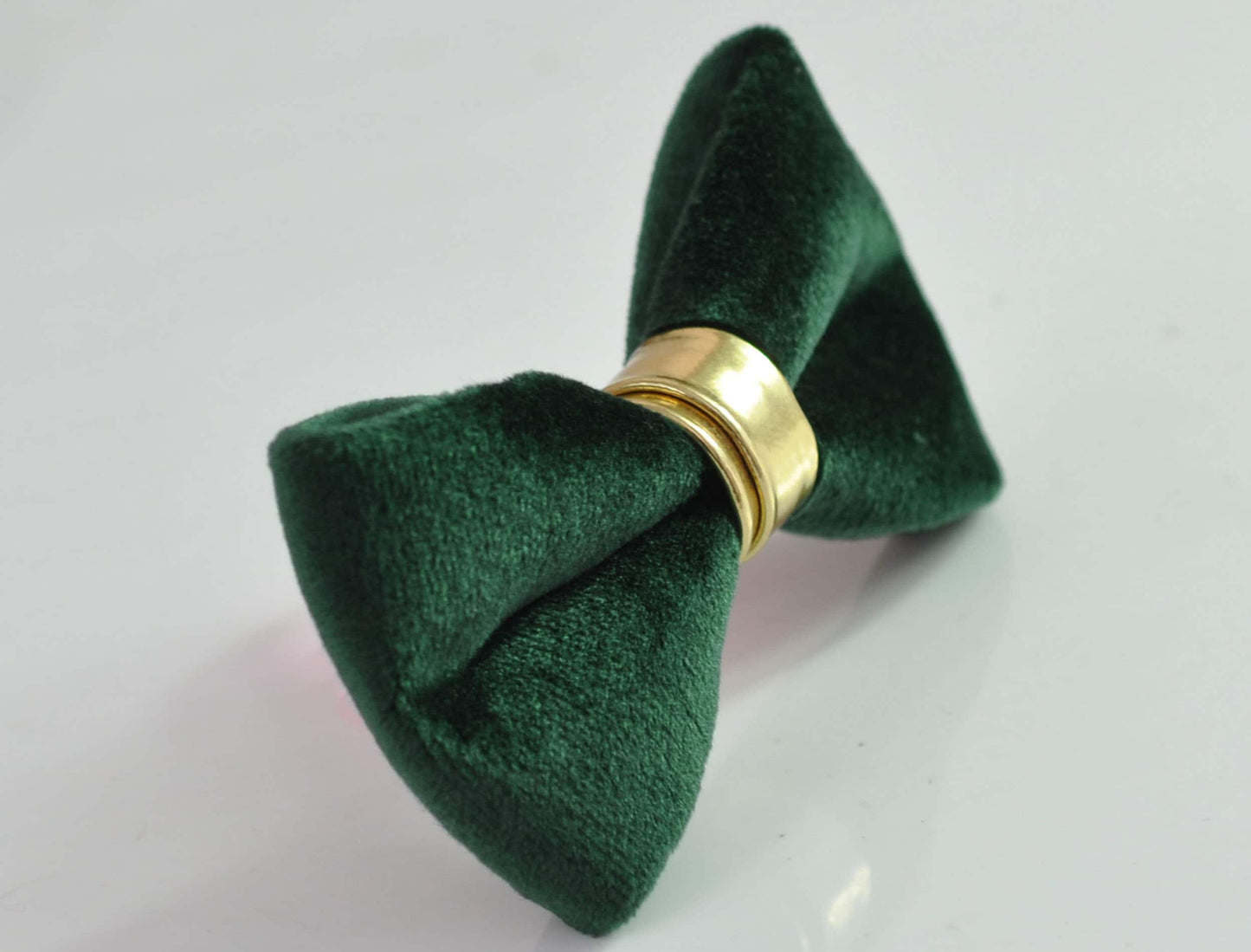 Emerald Green Velvet Gold Faux Leather Bow tie + Gold Shining Elastic Suspenders Braces for Men / Youth / Boys Kids / Baby Infant Toddler