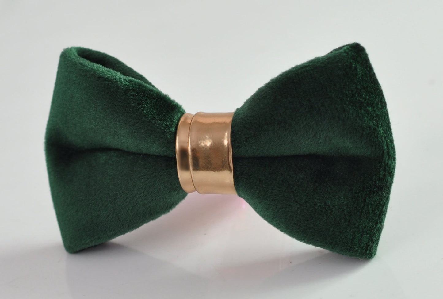 Emerald Green Velvet Rose Gold Faux Leather Bow tie + Matched Elastic Suspenders Braces for Men / Youth / Boys Kids / Baby Infant Toddler