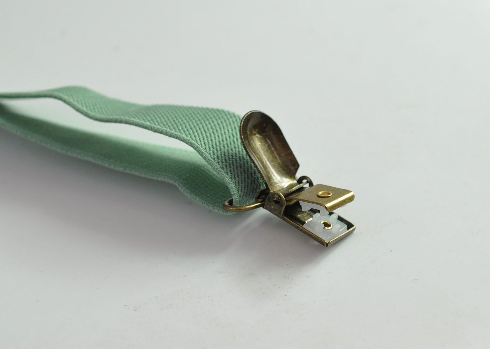 Tan Brown Cotton Bow tie Bowtie + Sage Green Elastic Suspenders Braces for Men / Youth Teenage/ Boys Kids / Baby Infant Toddler