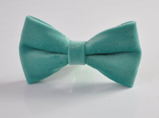 Sage Green Velvet Pre tied Bow tie Bowtie for Men Adult / Youth Teenage / Boy Kids / Baby Infant Toddler