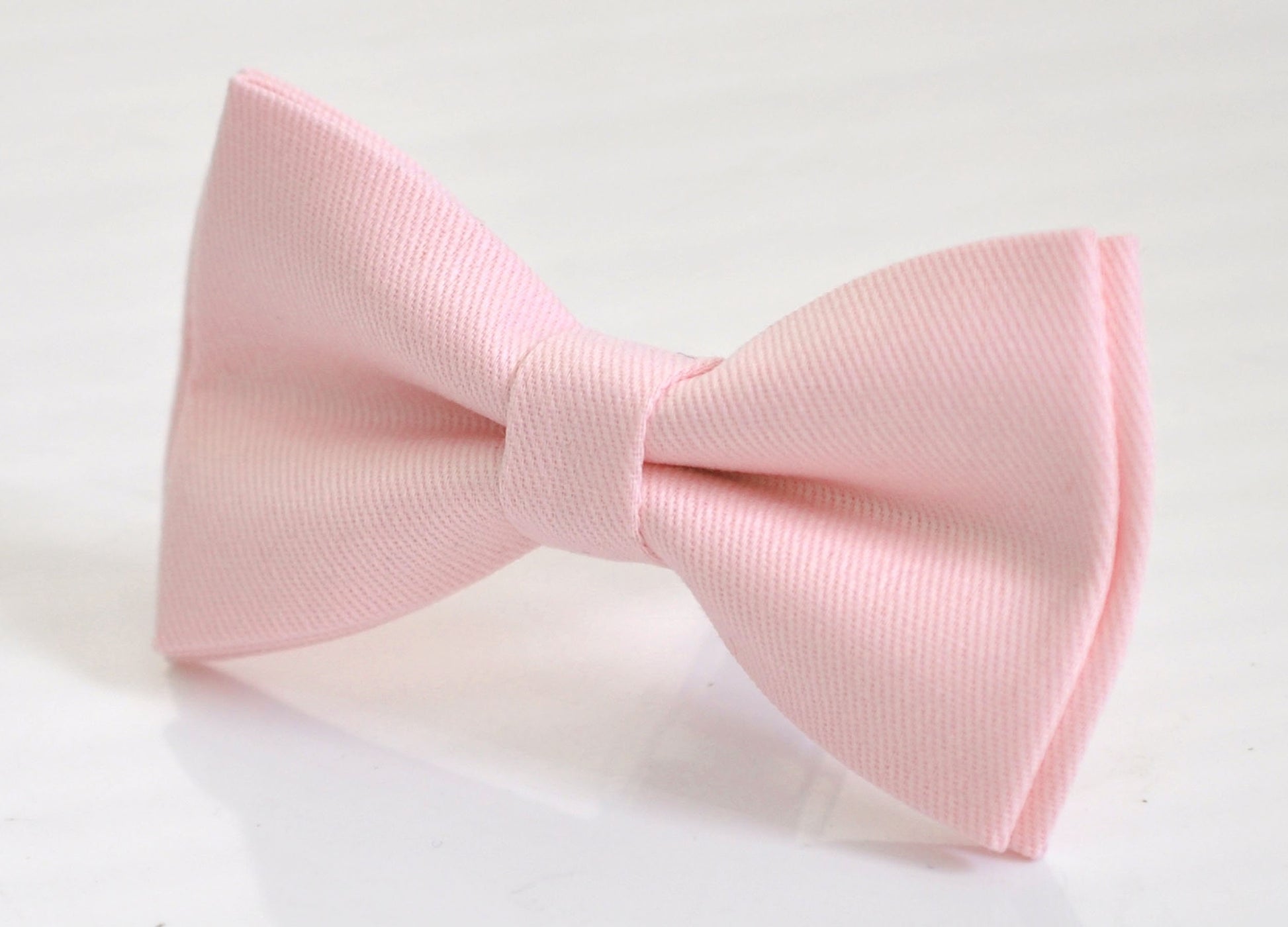 Baby Pink Light Pink Cotton Bow tie Bowtie + Silver Grey Elastic Suspenders Braces for Men / Youth Teenage/ Boys Kids / Baby Infant Toddler