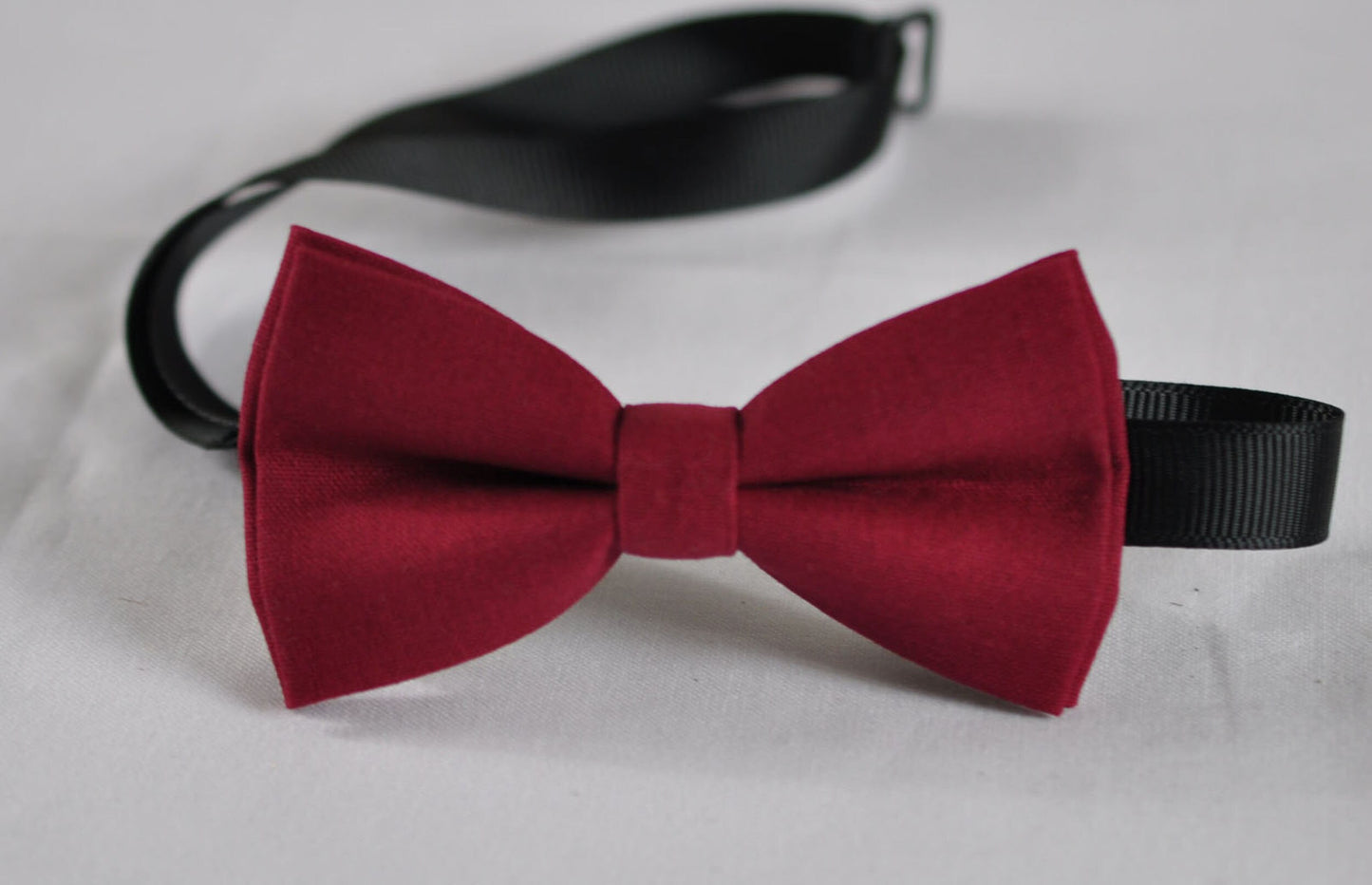 Rumba Red Wine Red Cotton Bow tie Bowtie + Tan Brown Elastic Suspenders Braces for Men / Youth Teenage/ Boys Kids / Baby Infant Toddler