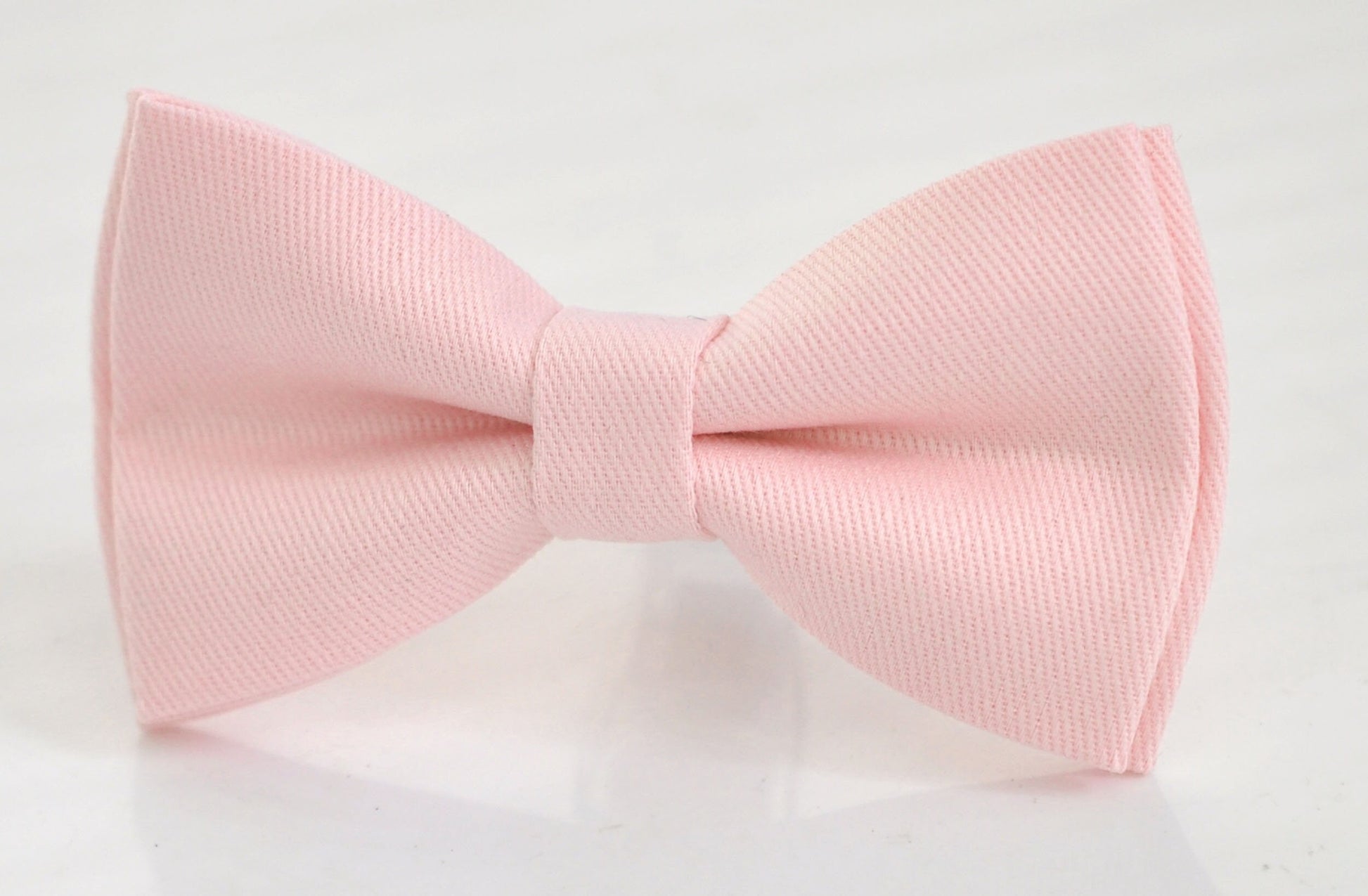 Men Women Unisex Baby Pink Light Pink Cotton Bow tie Bowtie Skinny Neck tie Necktie