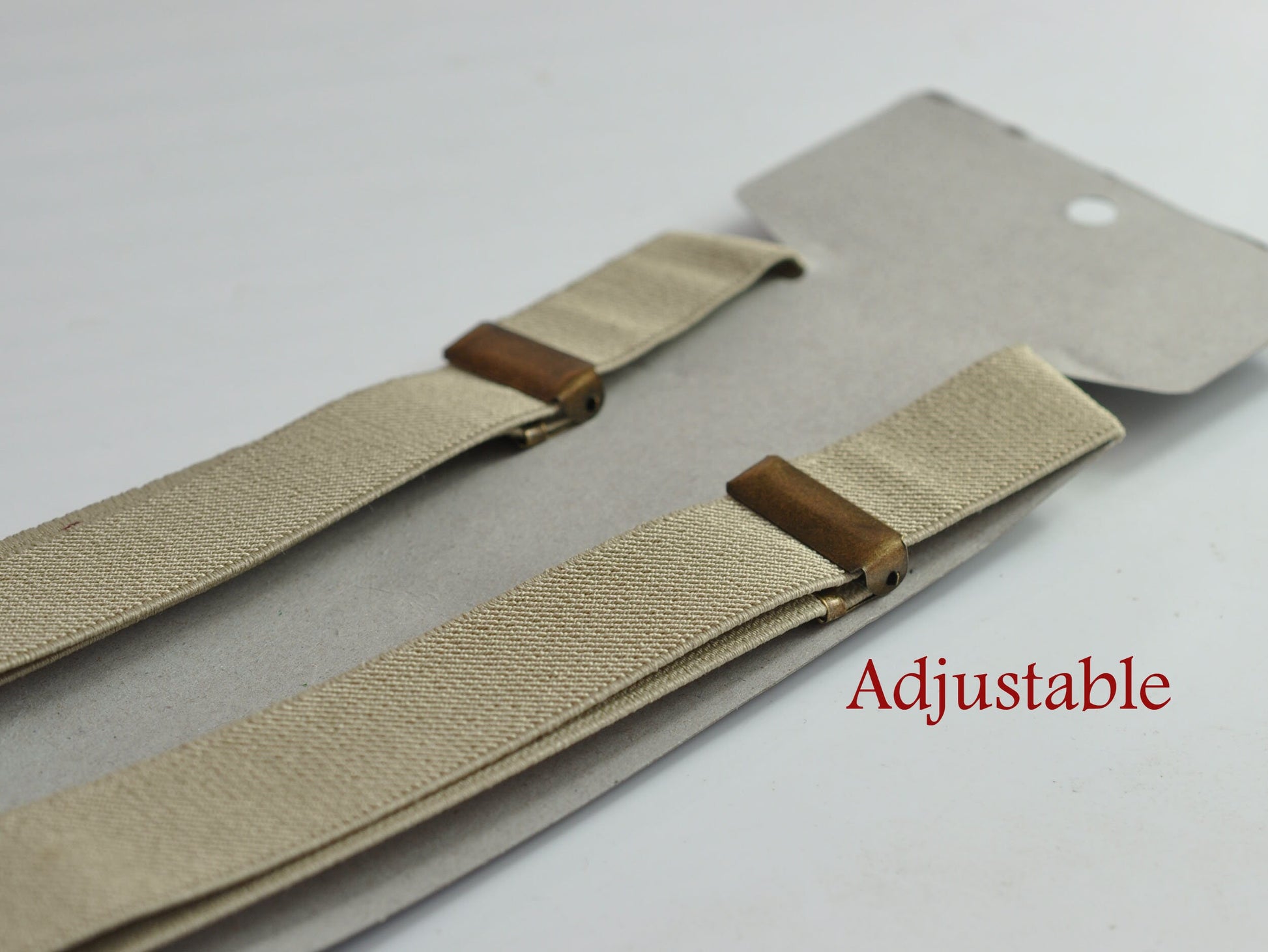 Baby Pink Light Pink Cotton Bow tie Bowtie + Khaki Beige Elastic Suspenders Braces for Men / Youth Teenage/ Boys Kids / Baby Infant Toddler