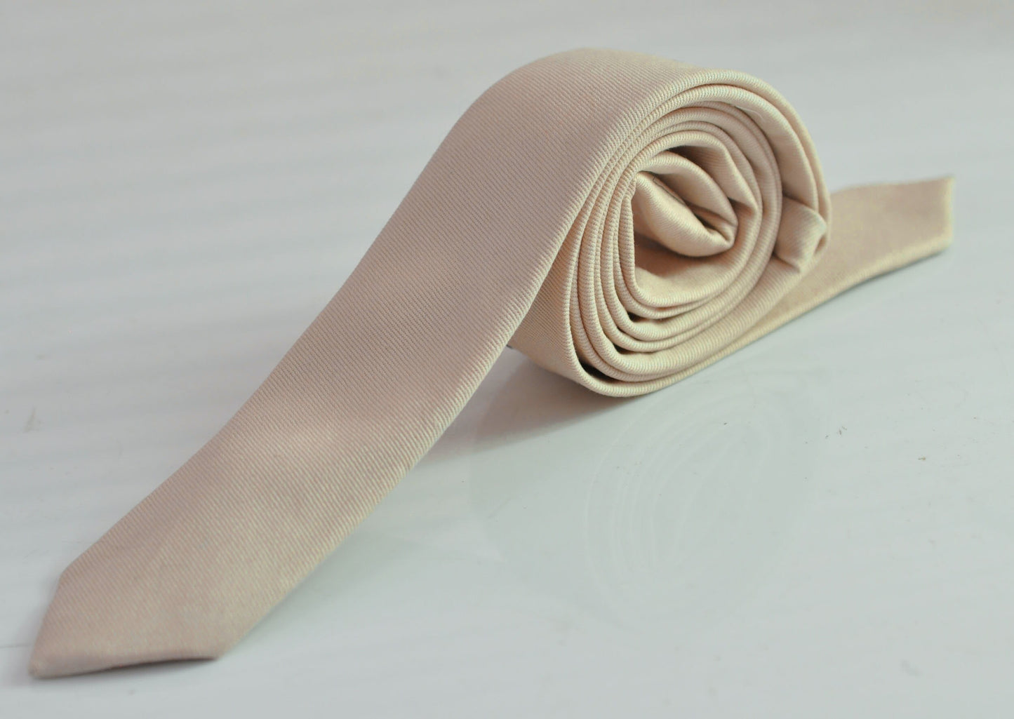 Men Women Unisex Cream Off White Ivory Skinny 100% Cotton Necktie Neck Tie for Wedding Party Prom