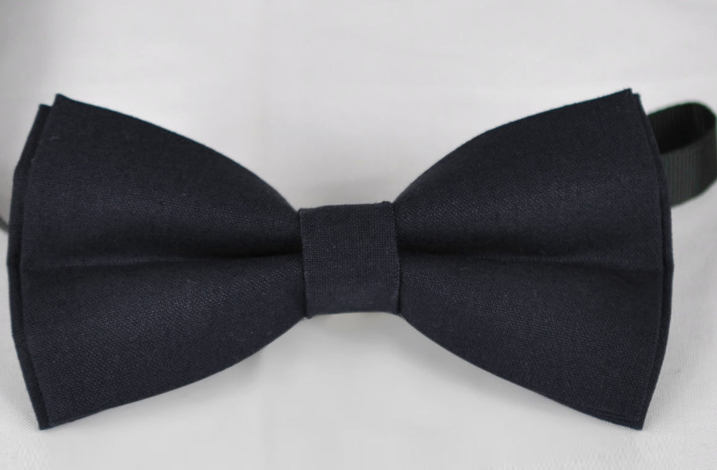 Black Cotton Bow tie Bowtie + Elastic Suspenders Braces Bronze Metal Clips for Men / Youth Teenage/ Boys Kids / Baby Infant Toddler