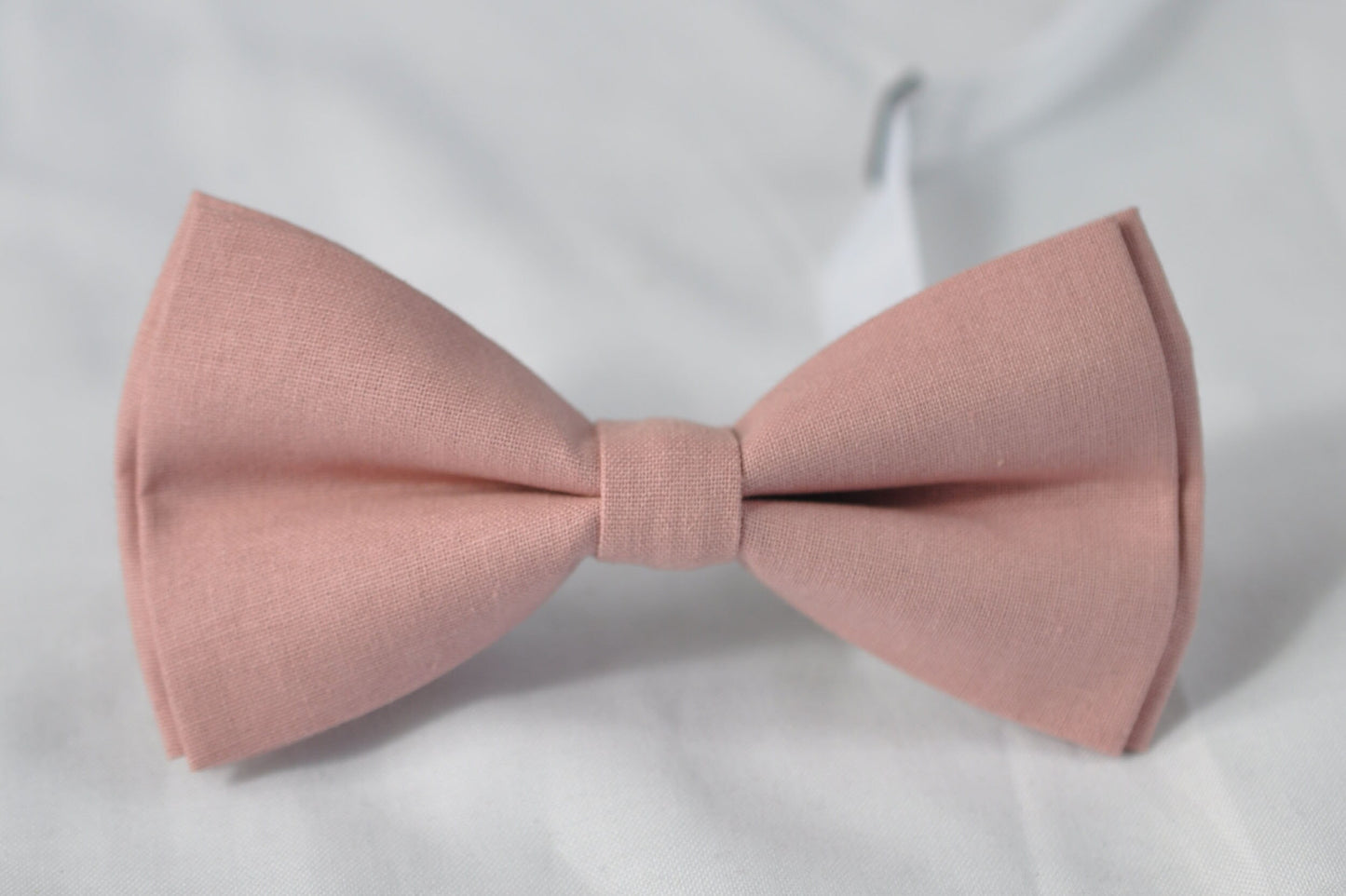 Men 100% Cotton Quality Dusky Dusty Rose Pink Blush Pink Handmade Bow Tie Bowtie matched pocket Square Hanky Handkerchief Wedding