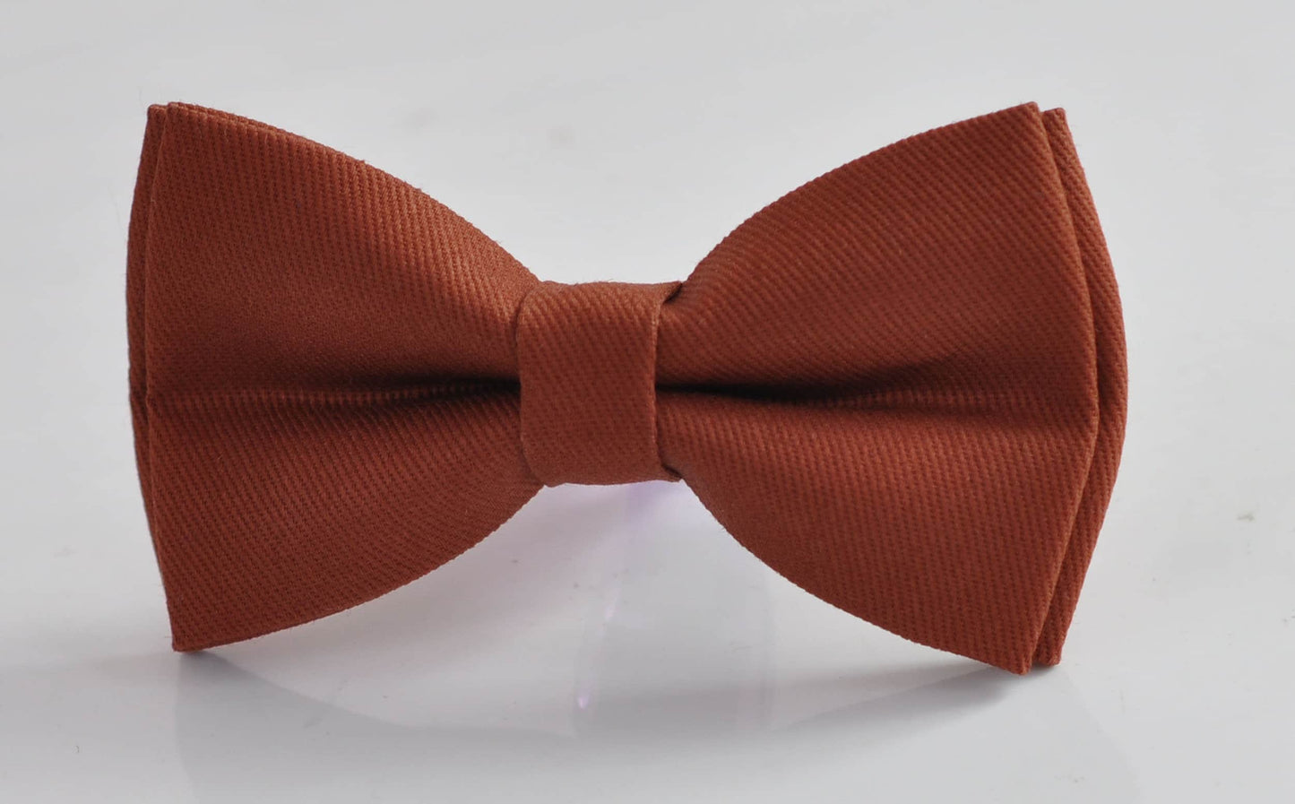 Rusty Rust Red Brown COTTON Bow tie Bowtie + matched pocket Square Hanky Handkerchief Wedding for Men / Youth / Boys Kids / Baby Infant