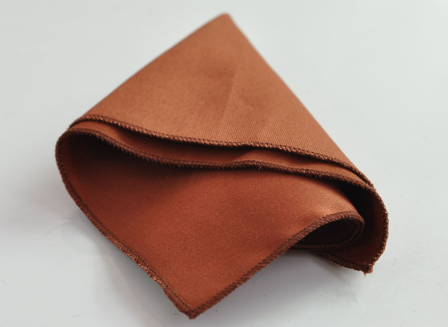 Rust Rusty redish Brown Cotton Pocket Square Wedding Formal Hanky Handkerchief for Men / Youth / Boy Kids / Baby Infant Toddler