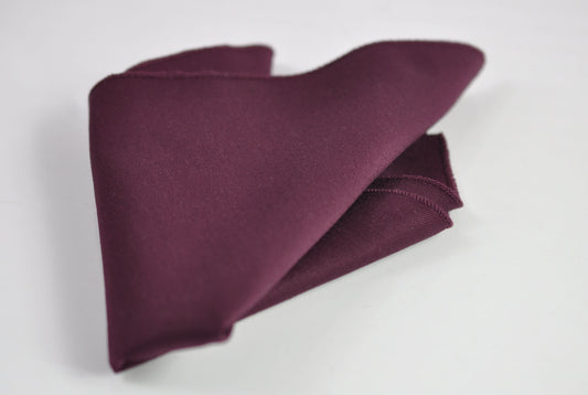 Burgundy Wine Dark Red Cotton Pocket Square Wedding Formal Hanky Handkerchief for Men / Youth / Boy Kids / Baby Infant Toddler