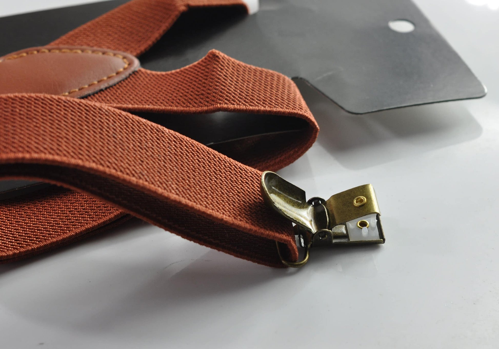 Rust Rusty Redish Brown Cotton Bow tie Bowtie + matched Elastic Suspenders Braces for Men / Youth Teenage/ Boys Kids / Baby Infant Toddler