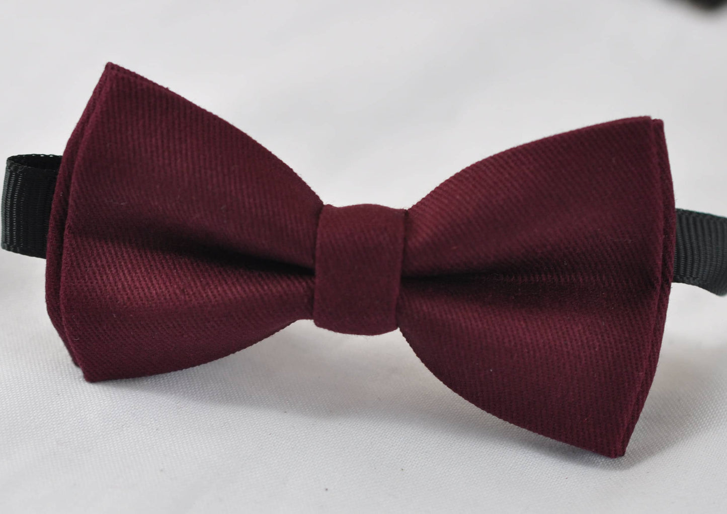 Burgundy Wine Red Cotton Bow tie Bowtie + Navy Blue Elastic Suspenders Braces for Men / Youth Teenage/ Boys Kids / Baby Infant Toddler