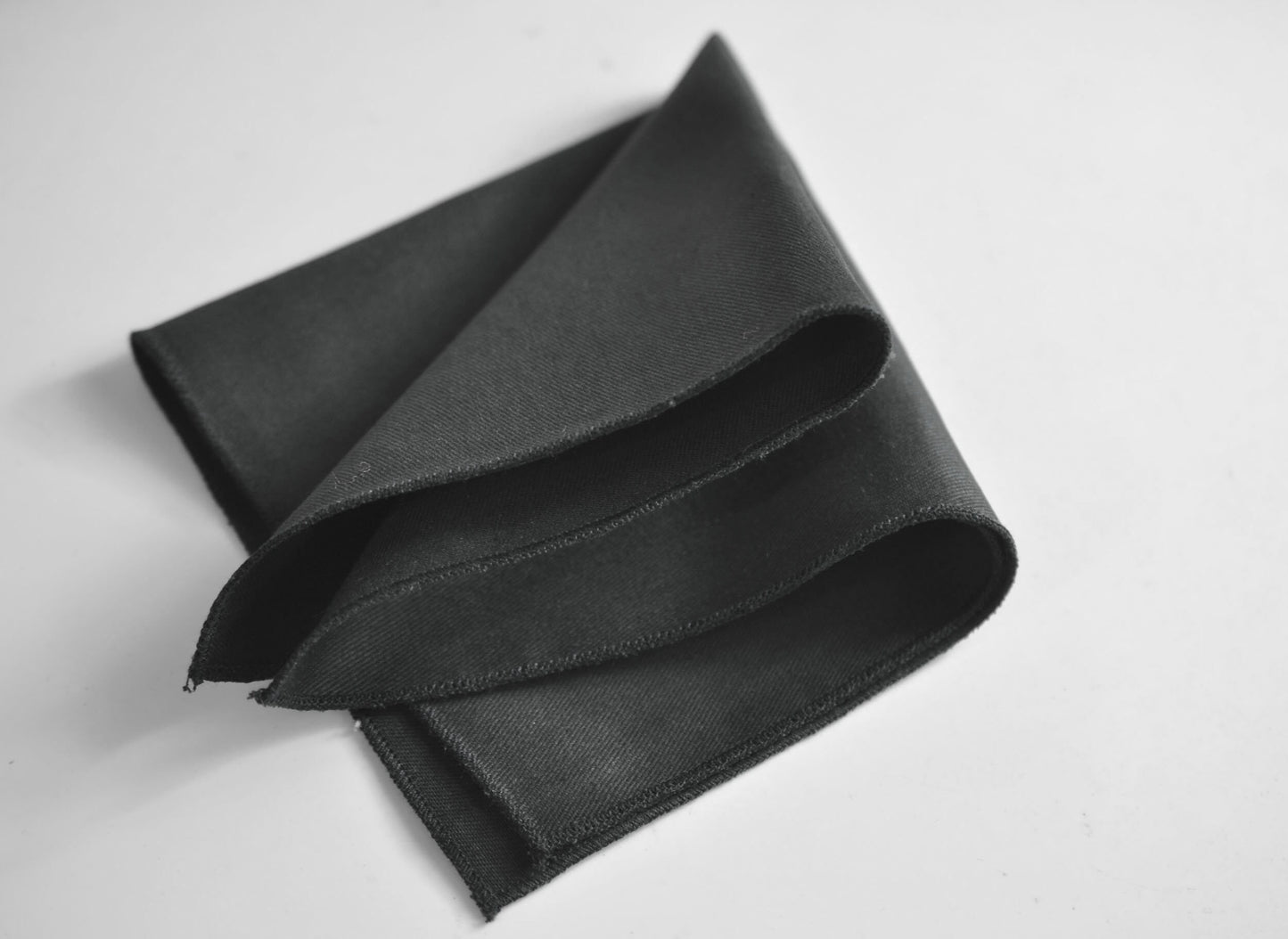 Black Cotton Handmade Bow Tie Bowtie matched pocket Square Hanky Handkerchief For Men / Youth / Boy Kids / Baby toddler