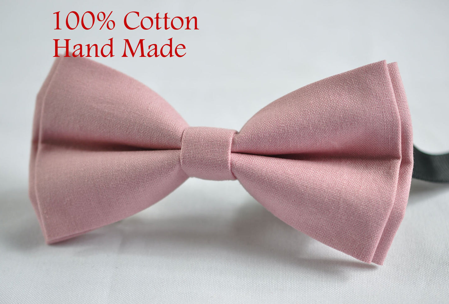 DUSTY Blush Rose Pink Cotton Bow tie Bowtie + Toffee Elastic Suspenders Braces for Men / Youth Teenage/ Boys Kids / Baby Infant Toddler