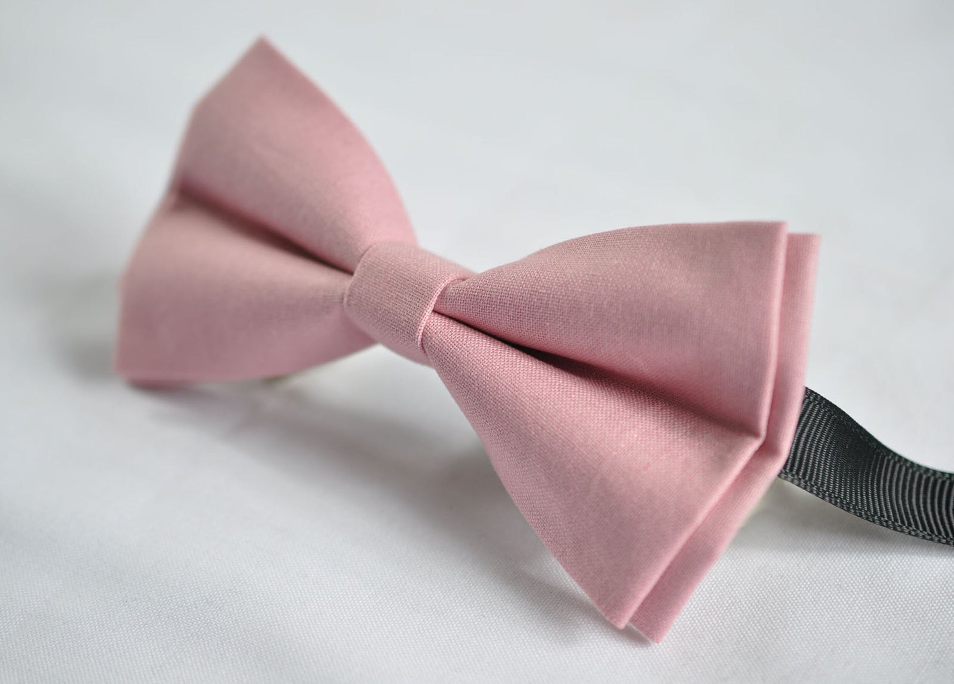 DUSTY Blush Rose Pink Cotton Bow tie Bowtie + Toffee Elastic Suspenders Braces for Men / Youth Teenage/ Boys Kids / Baby Infant Toddler