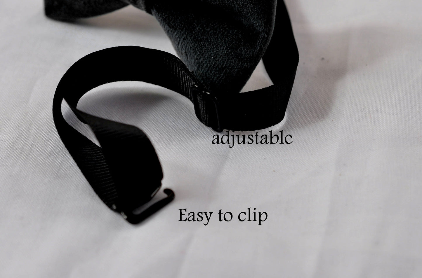 Black Velvet Bow tie + Black Elastic Suspenders Braces for Men / Youth / Boys Kids / Baby Infant Toddler