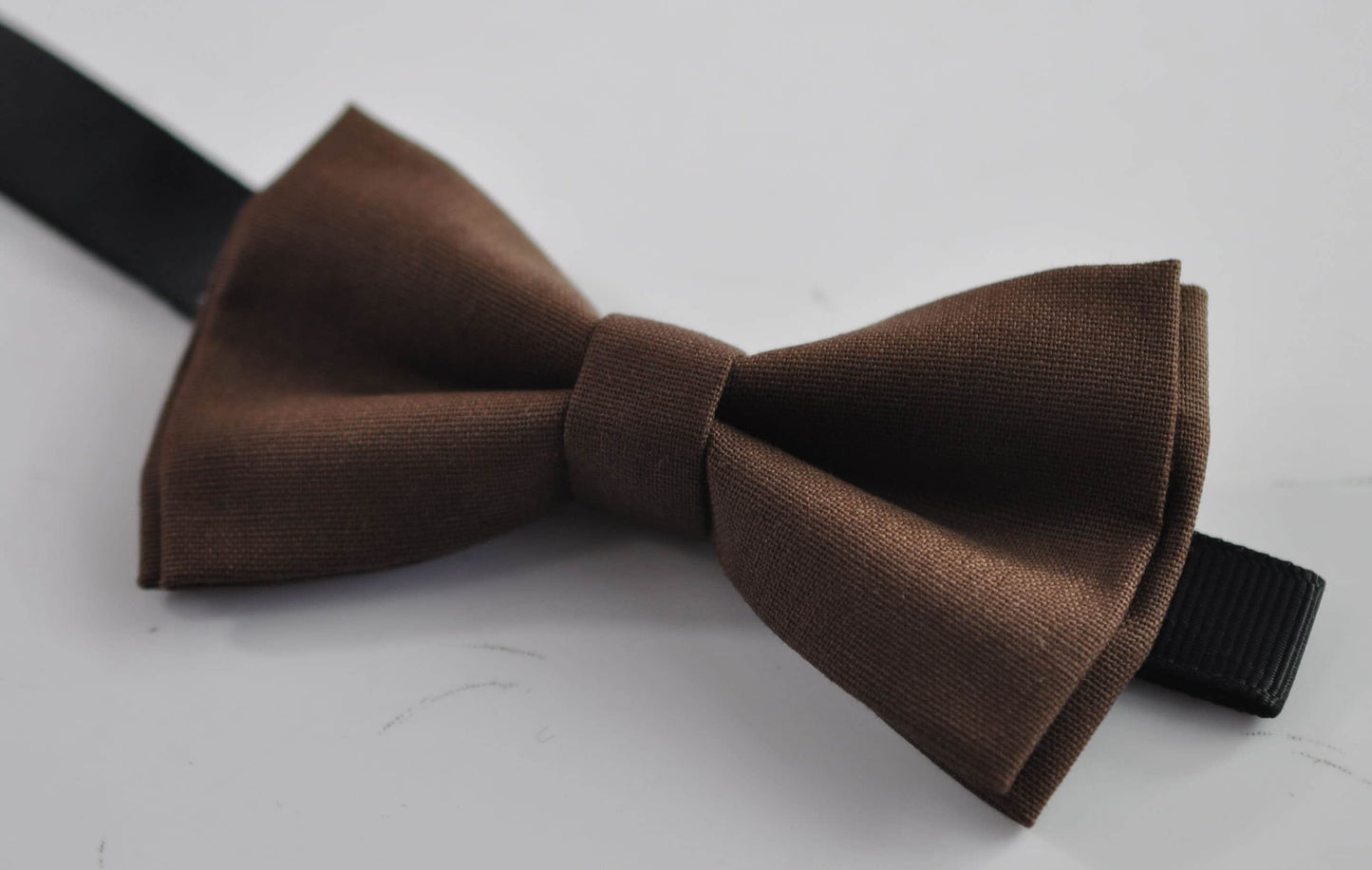 Dark Brown Coffee Chocolate Cotton Bow tie Bowtie + matched Elastic Suspenders Braces for Men / Youth / Boys Kids / Baby Infant Toddler