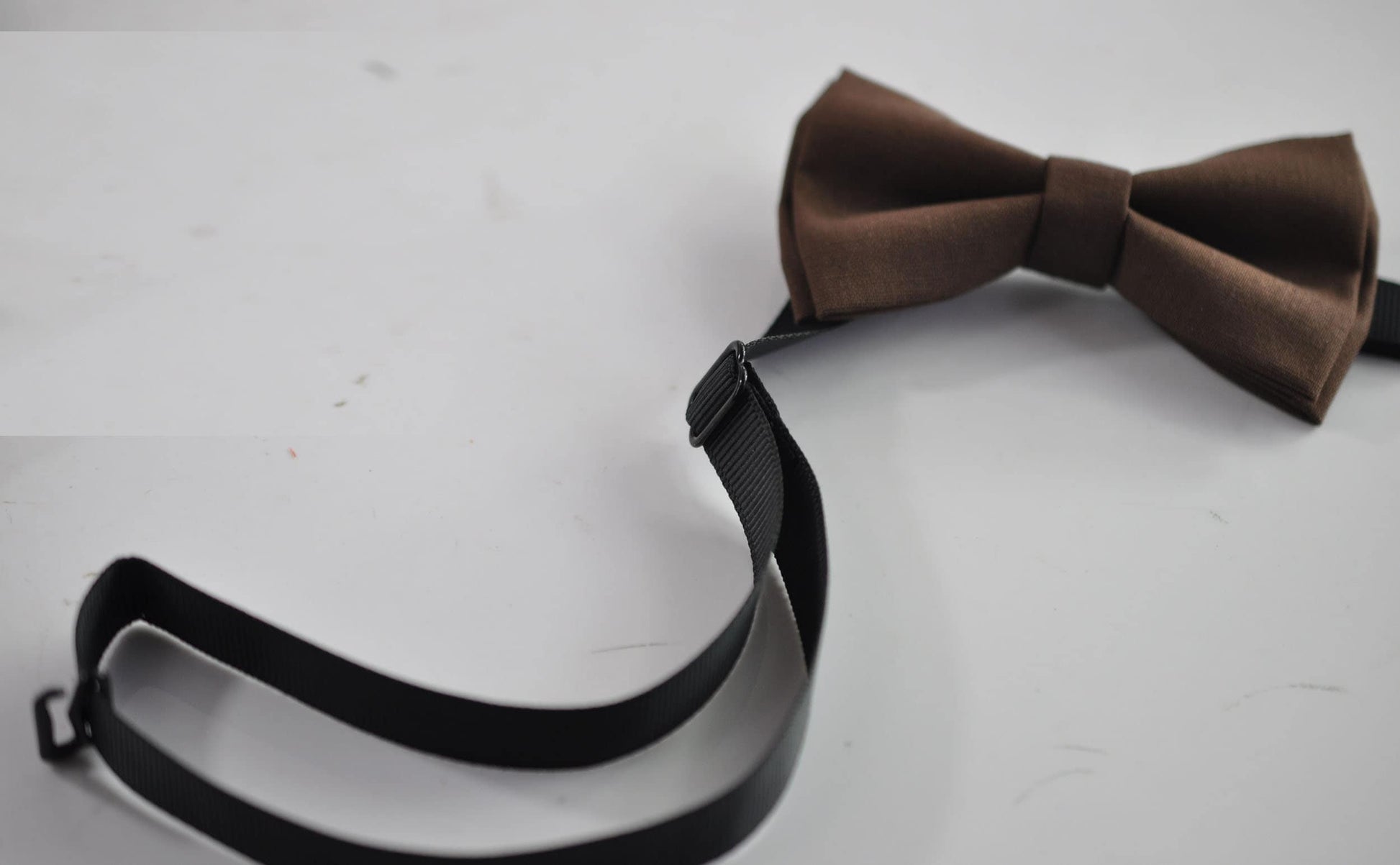 Dark Brown Coffee Chocolate Cotton Bow tie Bowtie + matched Elastic Suspenders Braces for Men / Youth / Boys Kids / Baby Infant Toddler