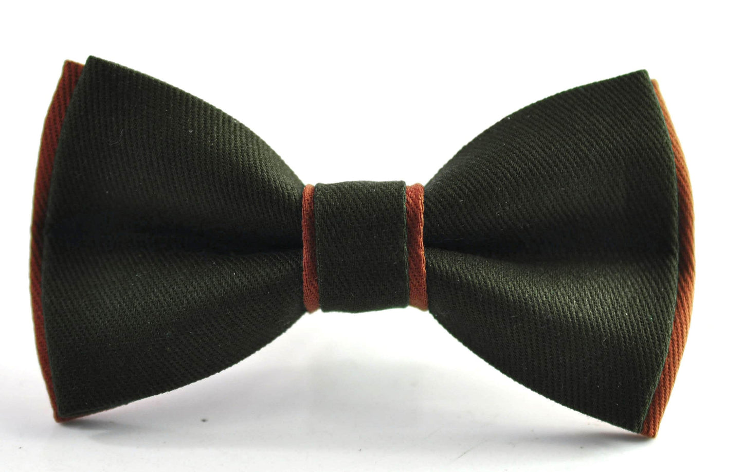 Olive Green Army and Rust Brown Bow tie Bowtie + Rust Terracotta Elastic Suspenders Braces Men / Youth/ Boys Kids / Baby Infant Toddler