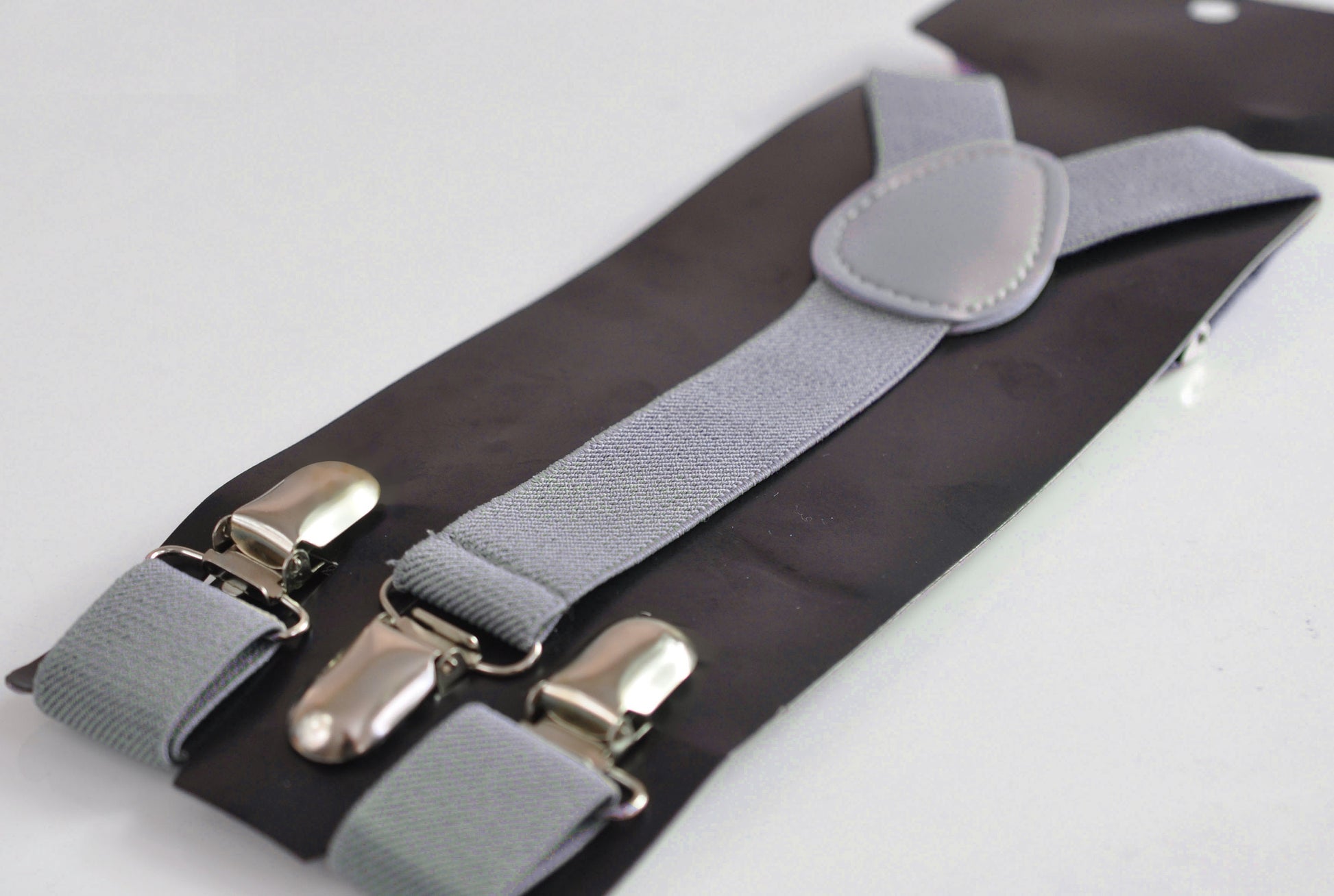 Dusty blue Light BLue Linen Bow tie Bowtie + Matched Elastic Suspenders Braces for Men / Youth / Boys Kids / Baby Infant Toddler