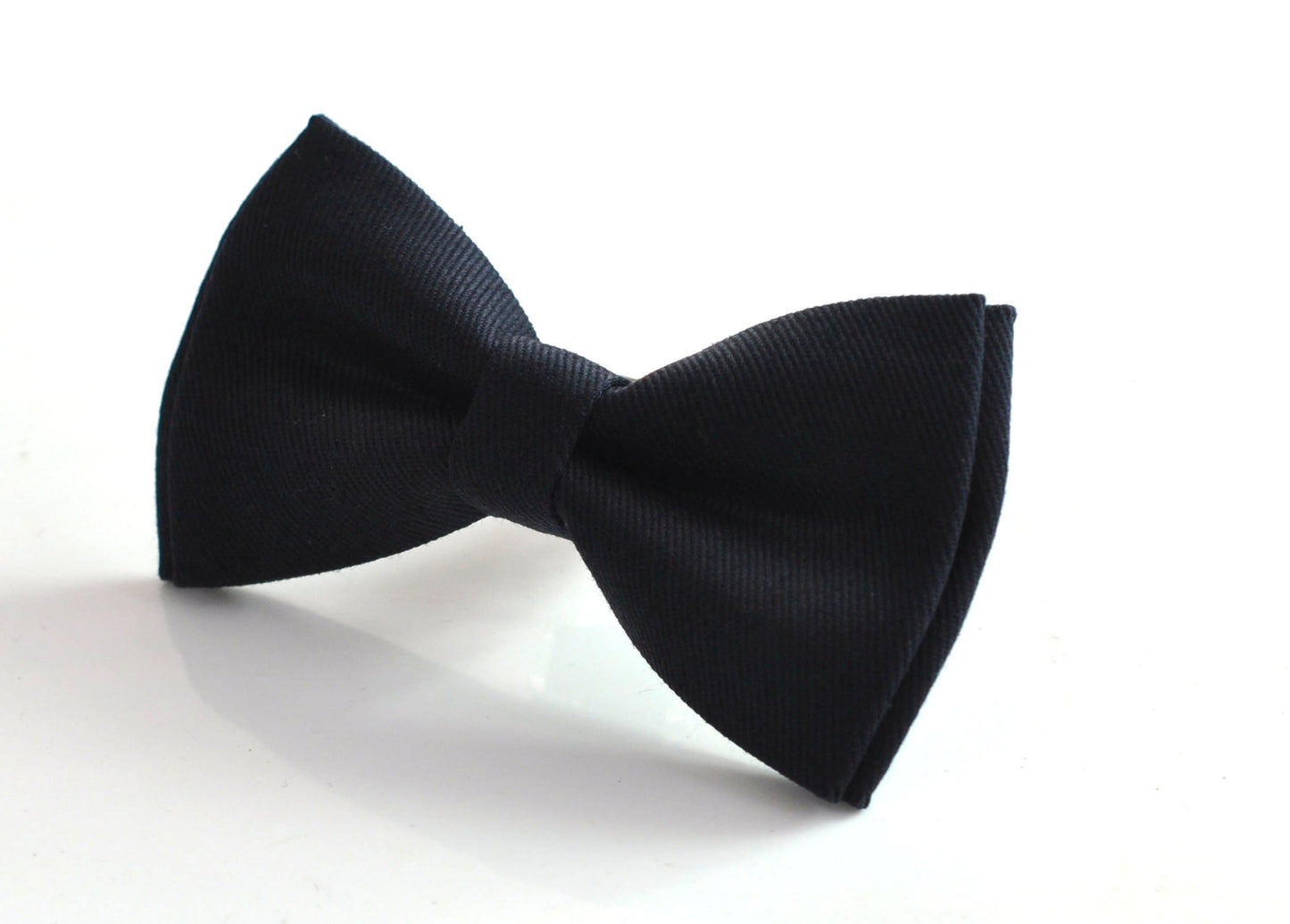 Navy Blue Cotton Bow tie Bowtie + Tan Brown Elastic Suspenders Braces for Men / Youth Teenage/ Boys Kids / Baby Infant Toddler