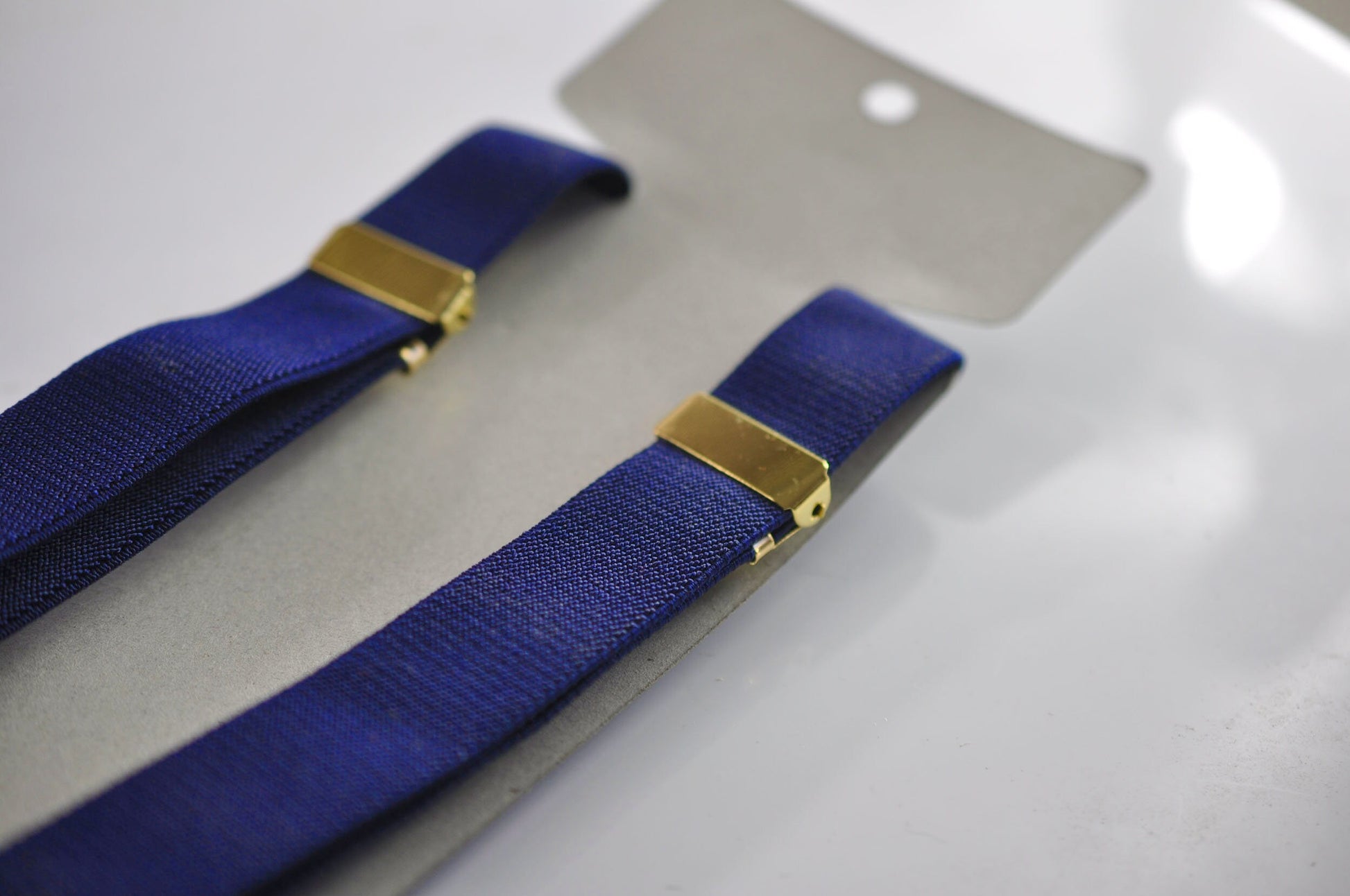 Royal Blue 25MM Elastic Y-Back Suspenders Braces Round Gold Golden Metal Clips for Men Adult / Youth / Kids Boy /Toddler Baby Infant