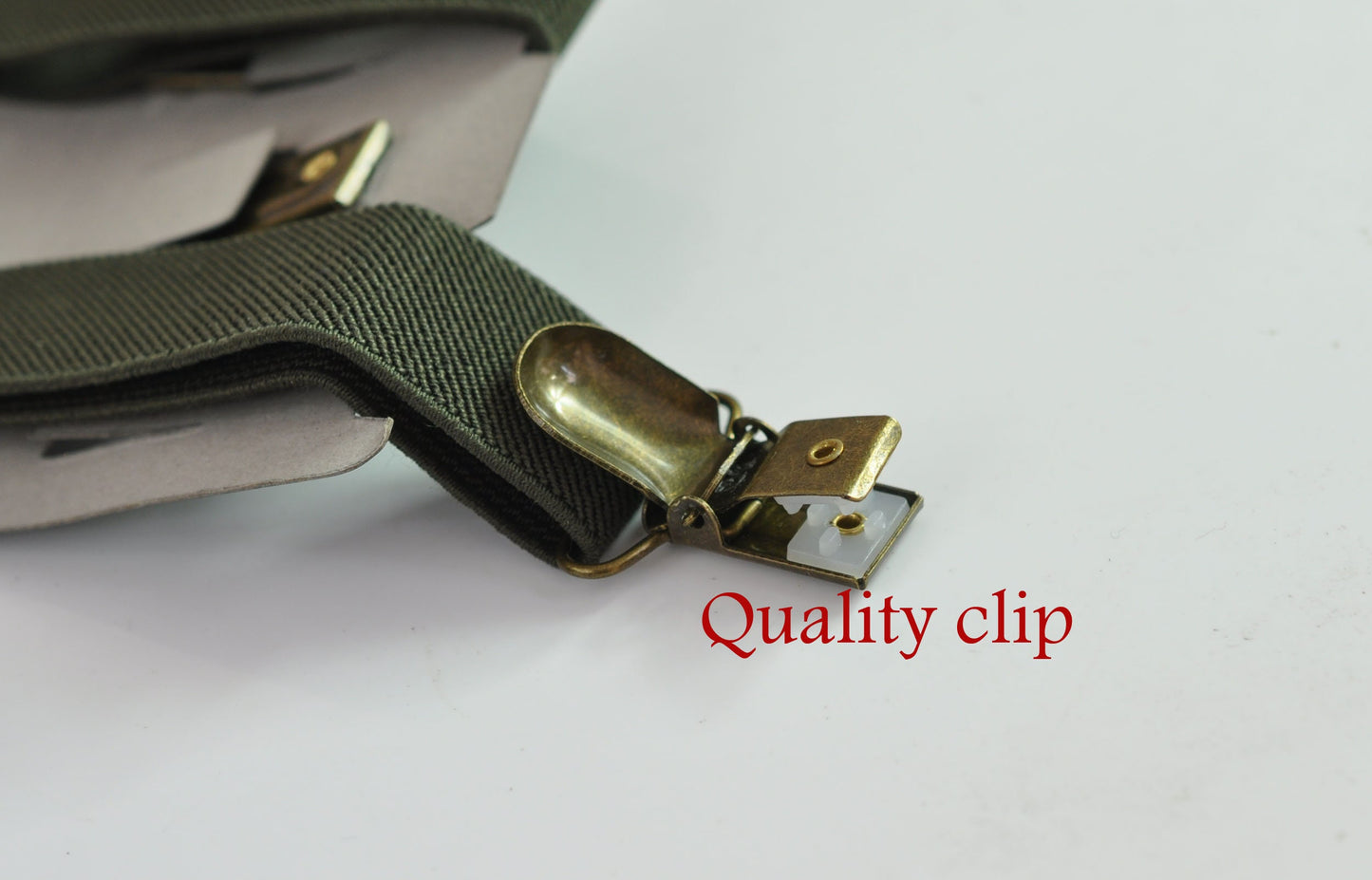 Olive Green Army Green Cotton Bow tie + Elastic Suspenders Braces for Men / Youth Teenage / Boys Kids / Baby Infant Toddler