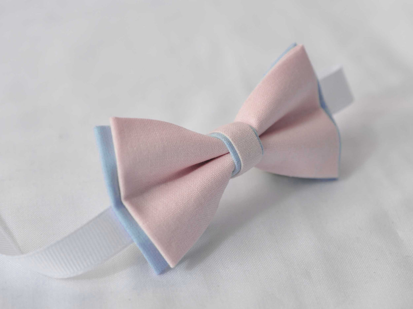 Baby Pink Light blue Bow tie Bow Tie Bowtie for Baby Infant Toddler/ Page Boy Kids Toddler / Teenage Youth / Adult